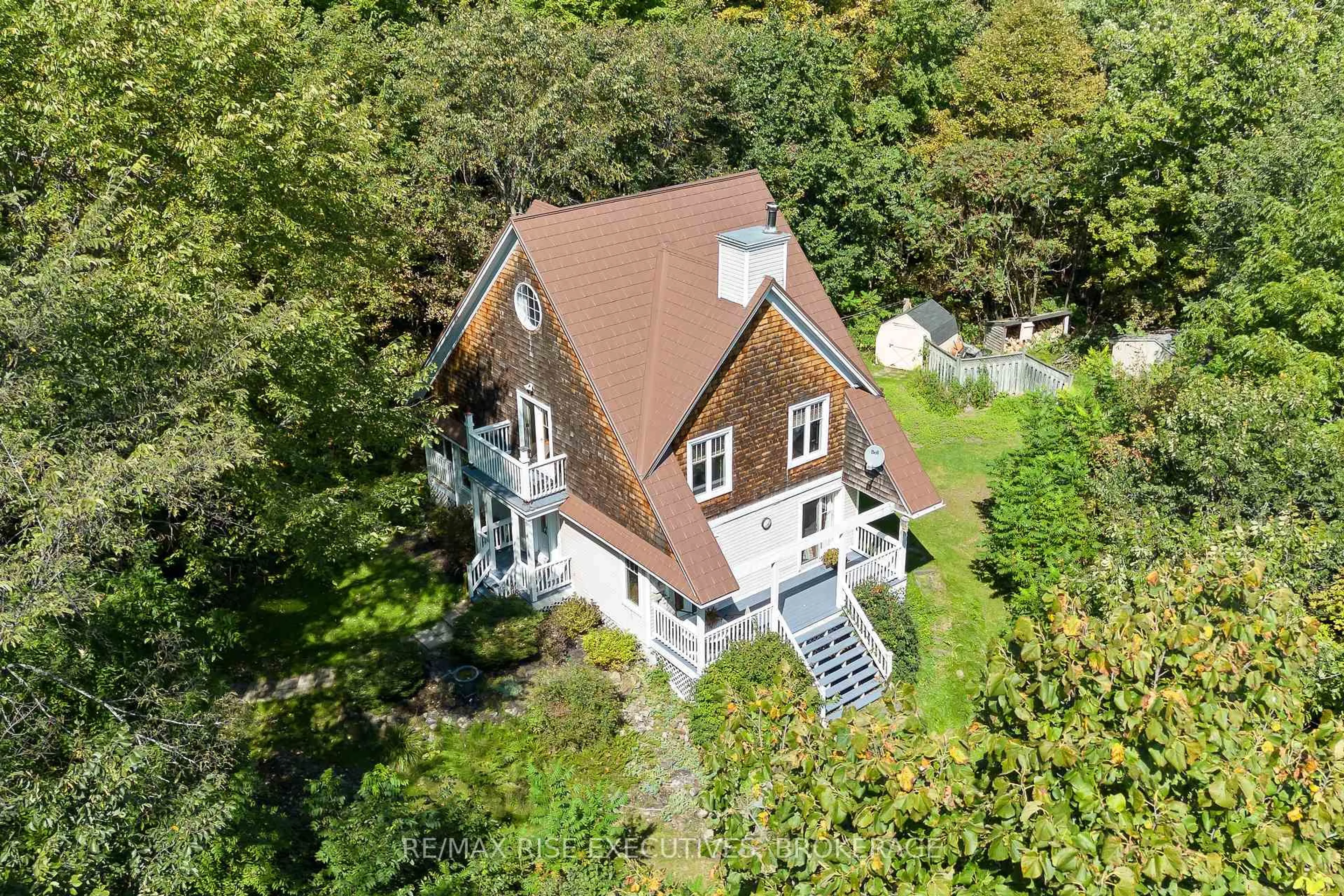 A pic from outside/outdoor area/front of a property/back of a property/a pic from drone, building for 5209 HIGHWAY 15 N/A, Seeley's Bay Ontario K0H 2N0