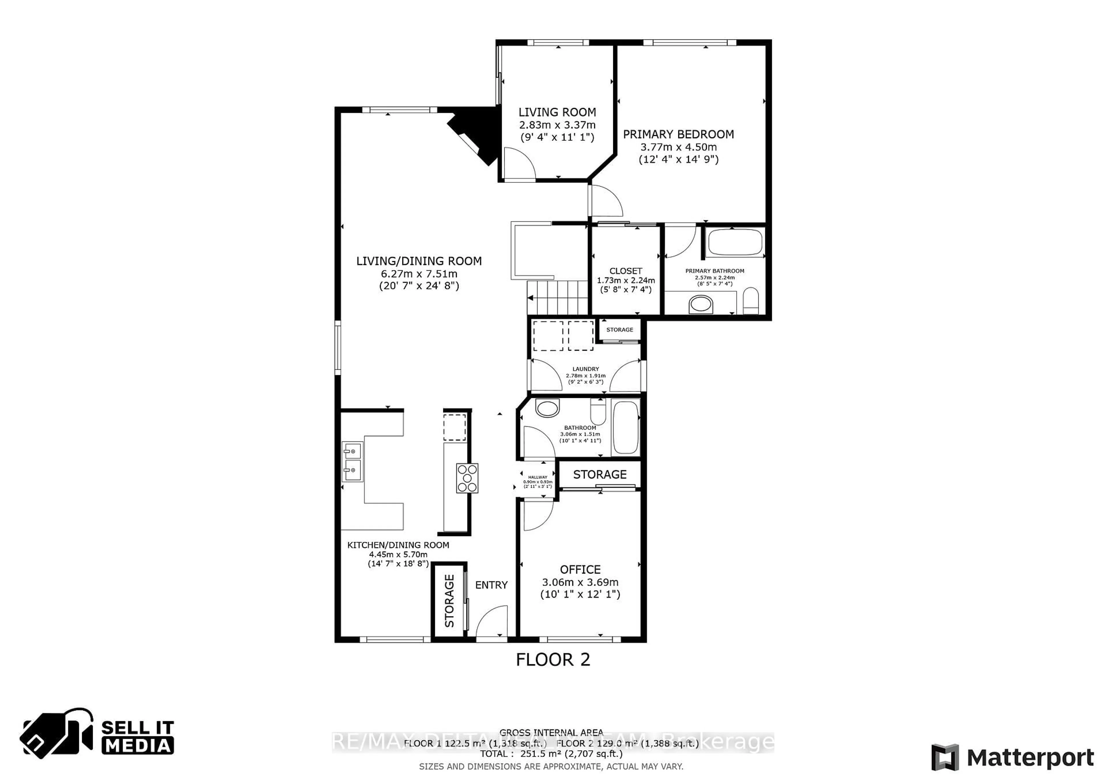 Floor plan for 550 Du Plateau St, Orleans Ontario K4A 4G7