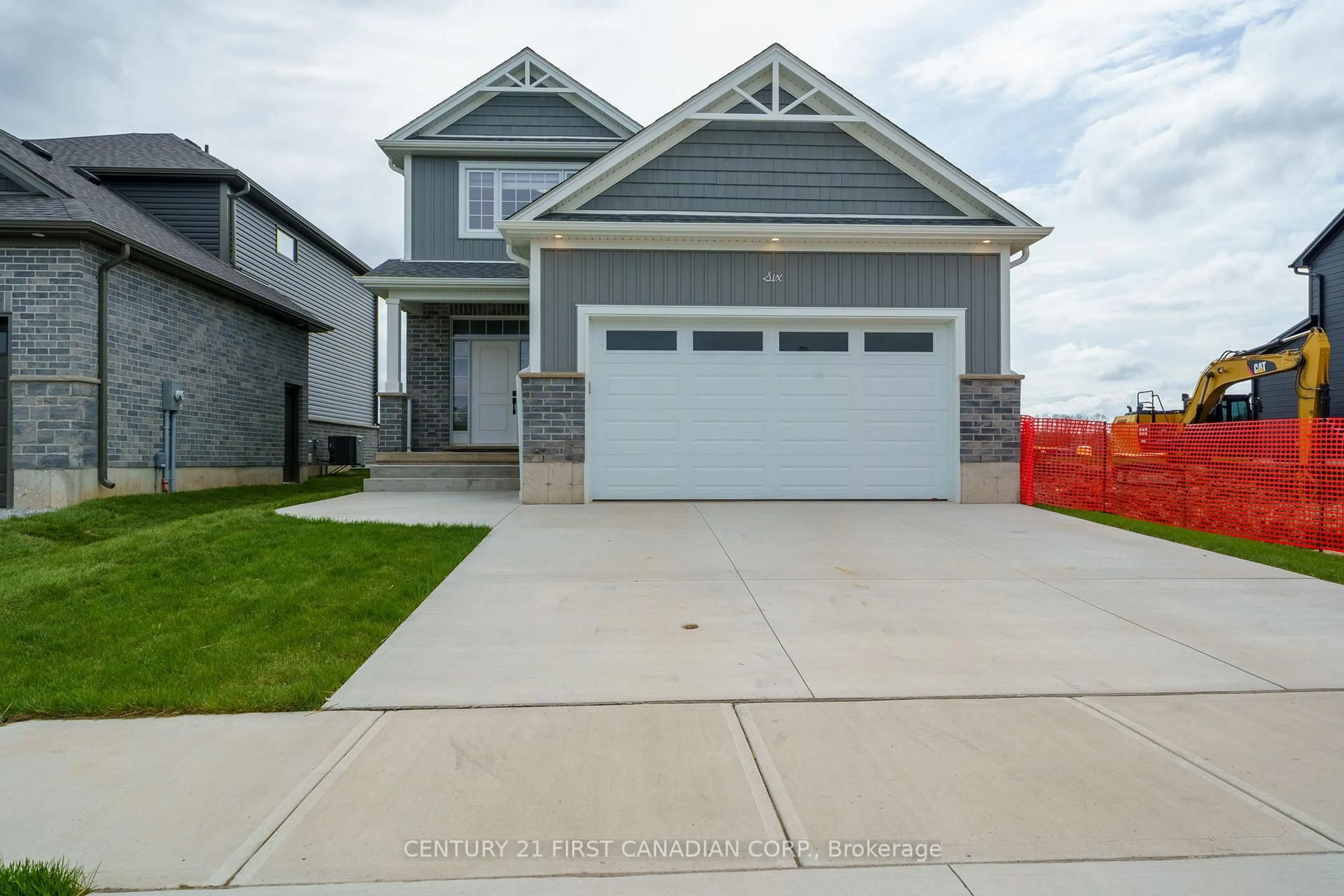 Home with vinyl exterior material, street for 6 Sheldabren St, North Middlesex Ontario N0M 1A0
