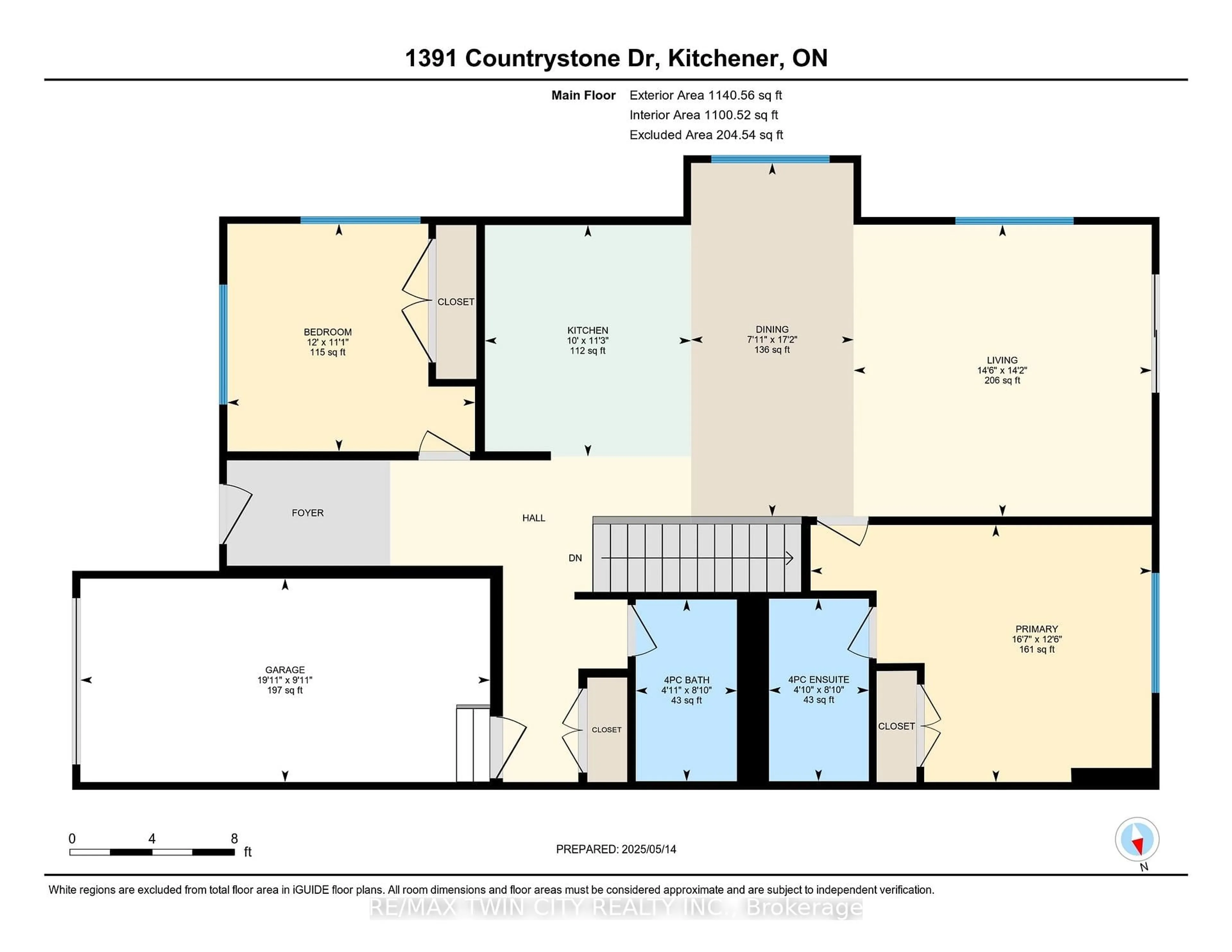 Floor plan for 1391 Countrystone Dr, Kitchener Ontario N2N 3R8