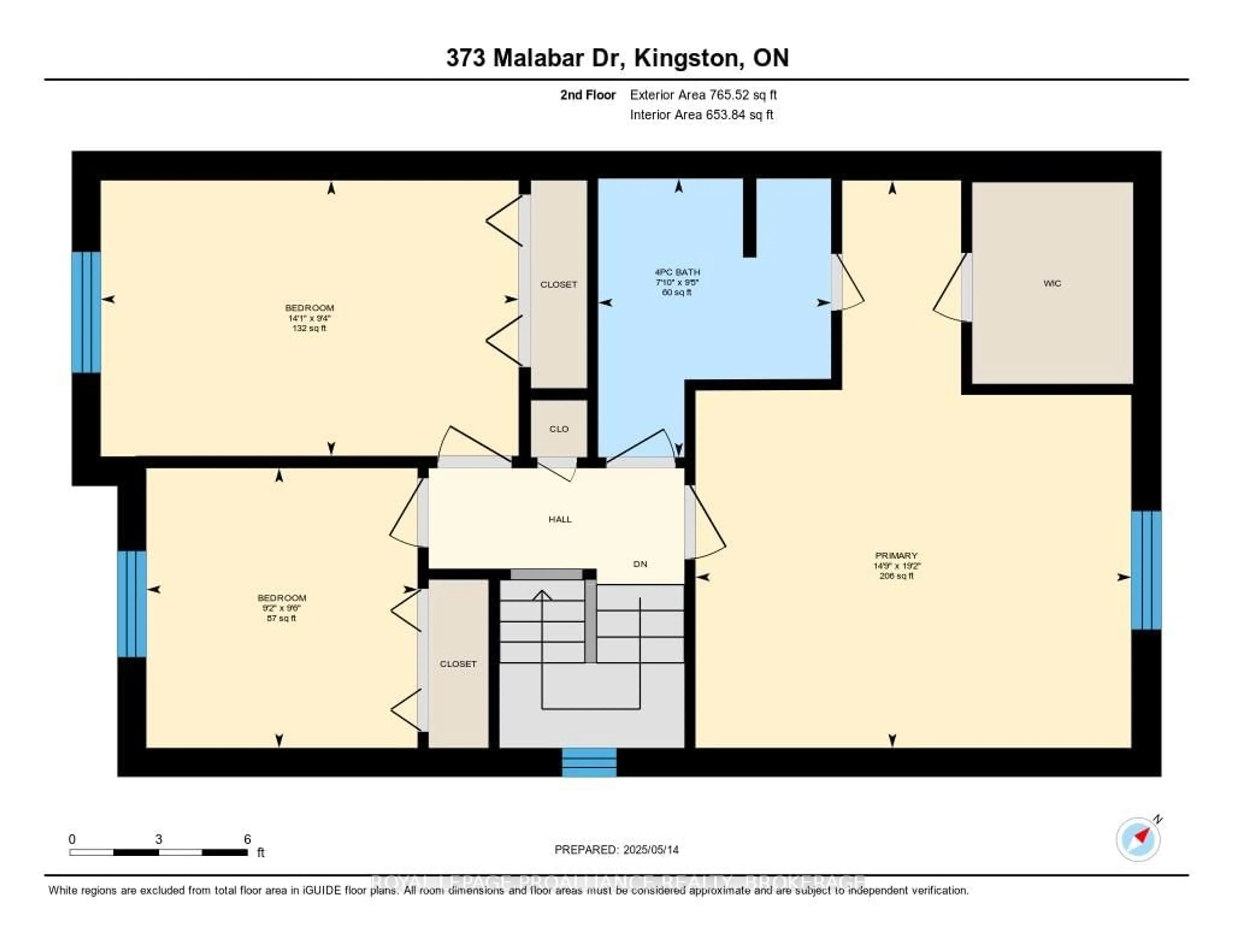 Floor plan for 373 Malabar Dr, Kingston Ontario K7M 8X1