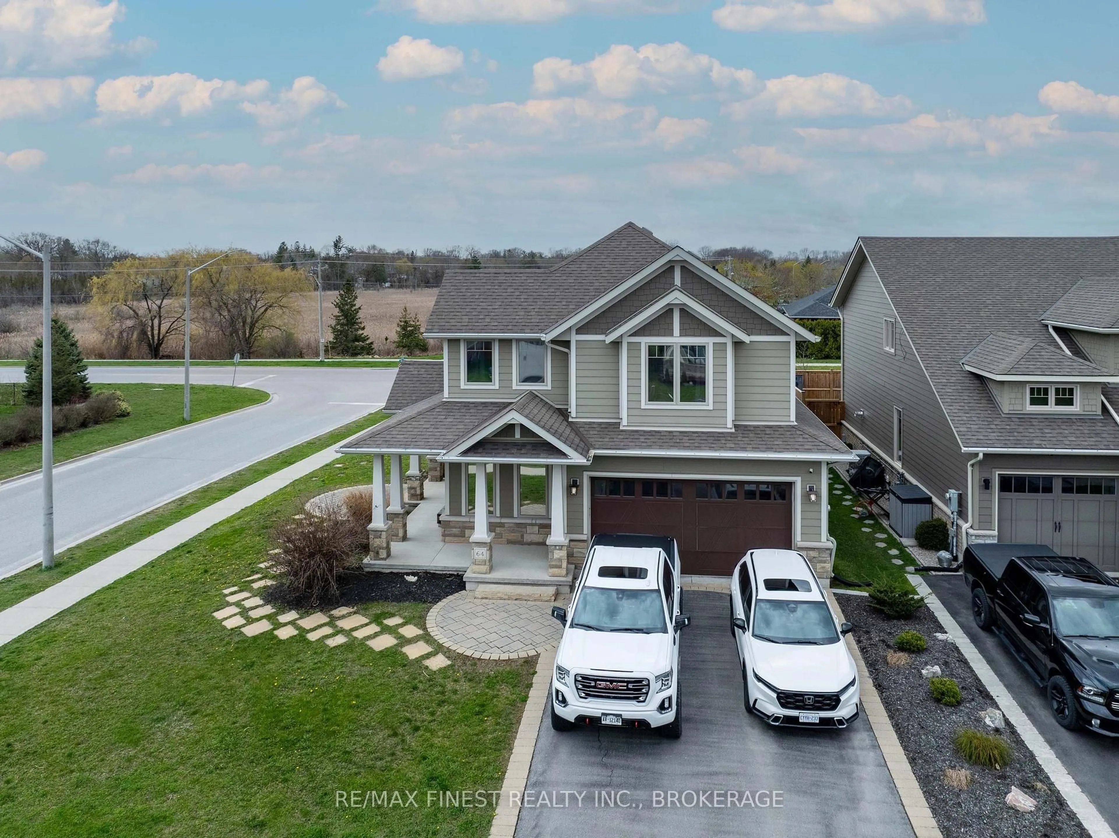 A pic from outside/outdoor area/front of a property/back of a property/a pic from drone, street for 64 Tessa Blvd, Belleville Ontario K8N 0B4