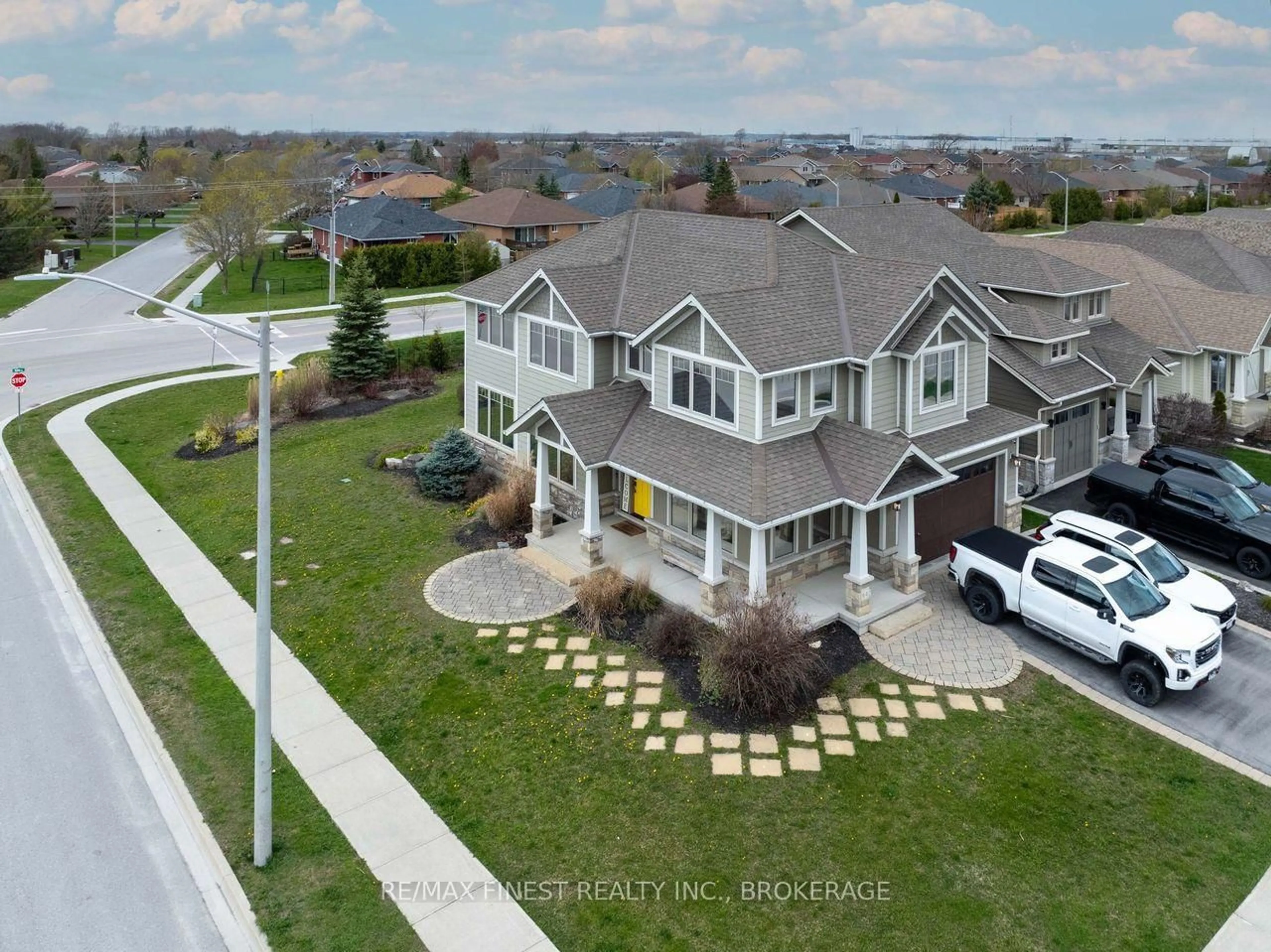 A pic from outside/outdoor area/front of a property/back of a property/a pic from drone, street for 64 Tessa Blvd, Belleville Ontario K8N 0B4