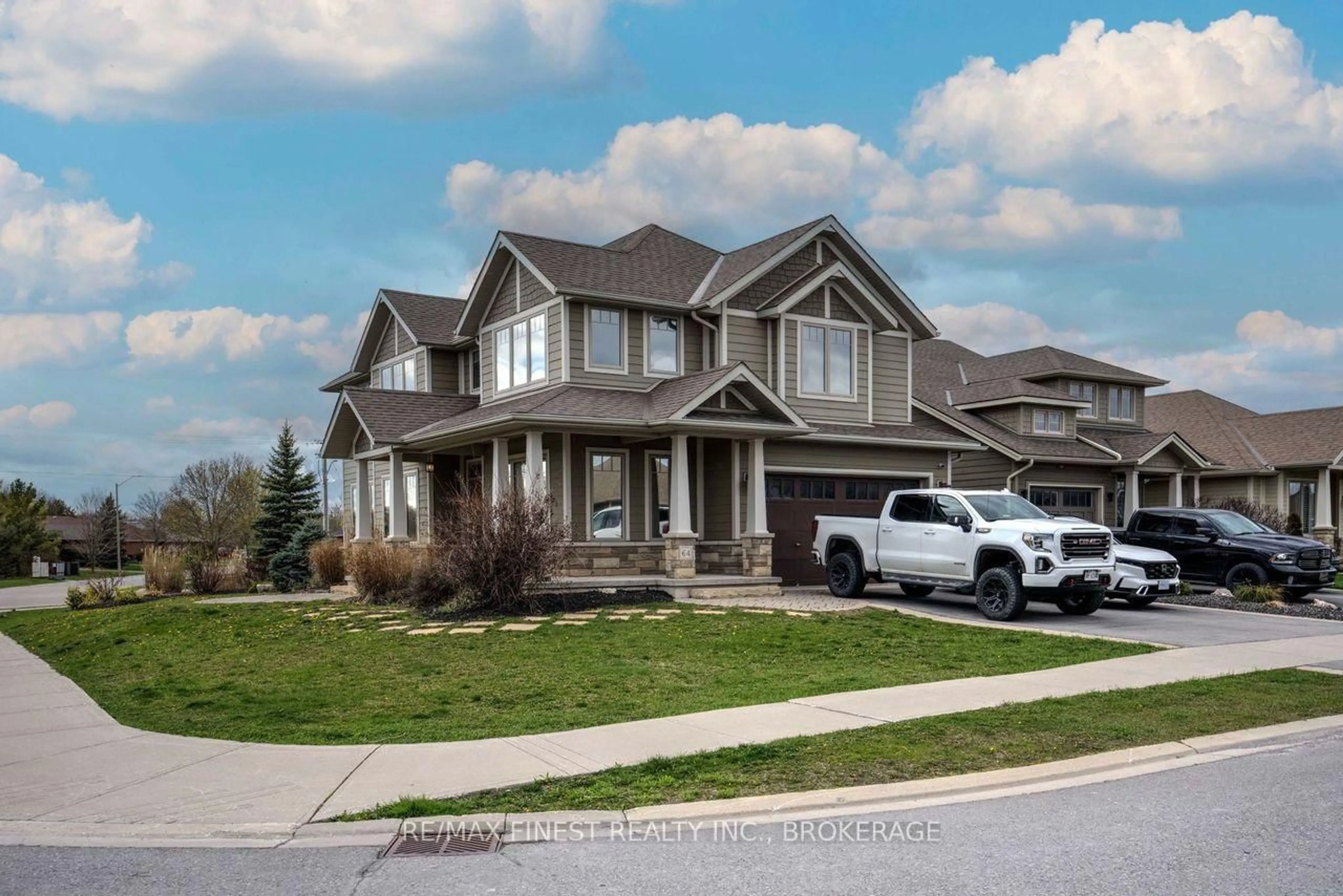 Home with vinyl exterior material, street for 64 Tessa Blvd, Belleville Ontario K8N 0B4