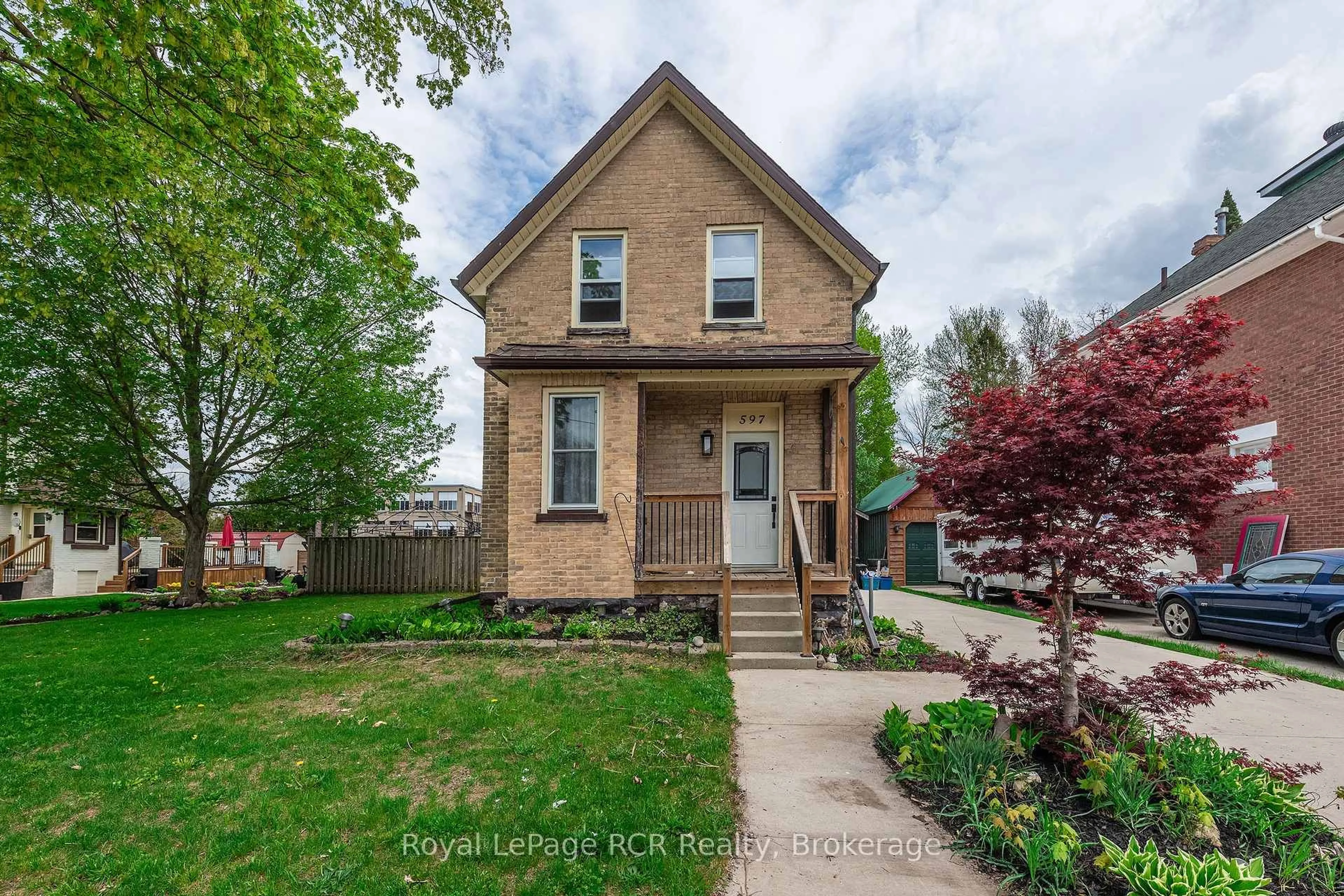 Home with brick exterior material, street for 597 9th Ave, Hanover Ontario N4N 2M7