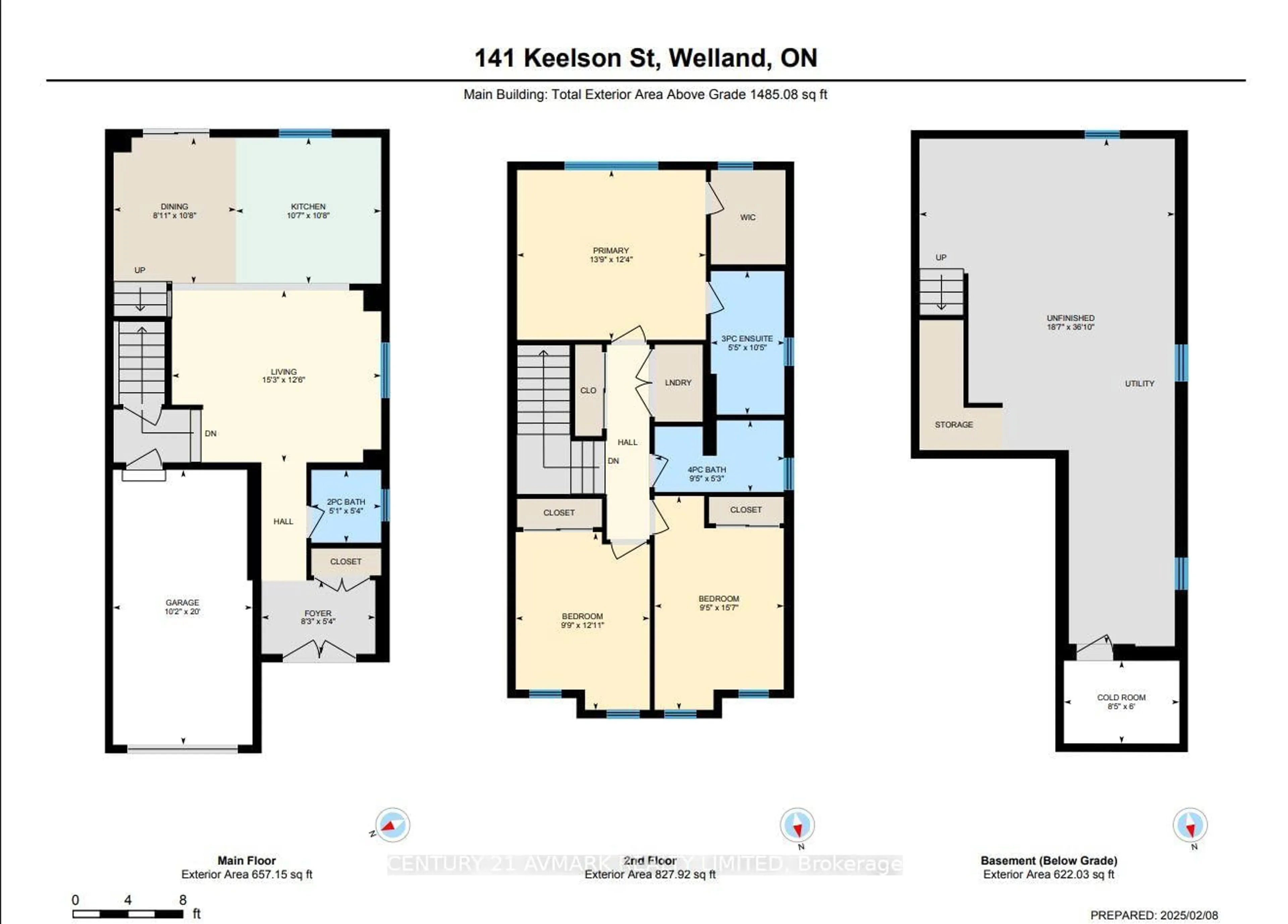 Floor plan for 141 Keelson St, Welland Ontario L3B 0M6