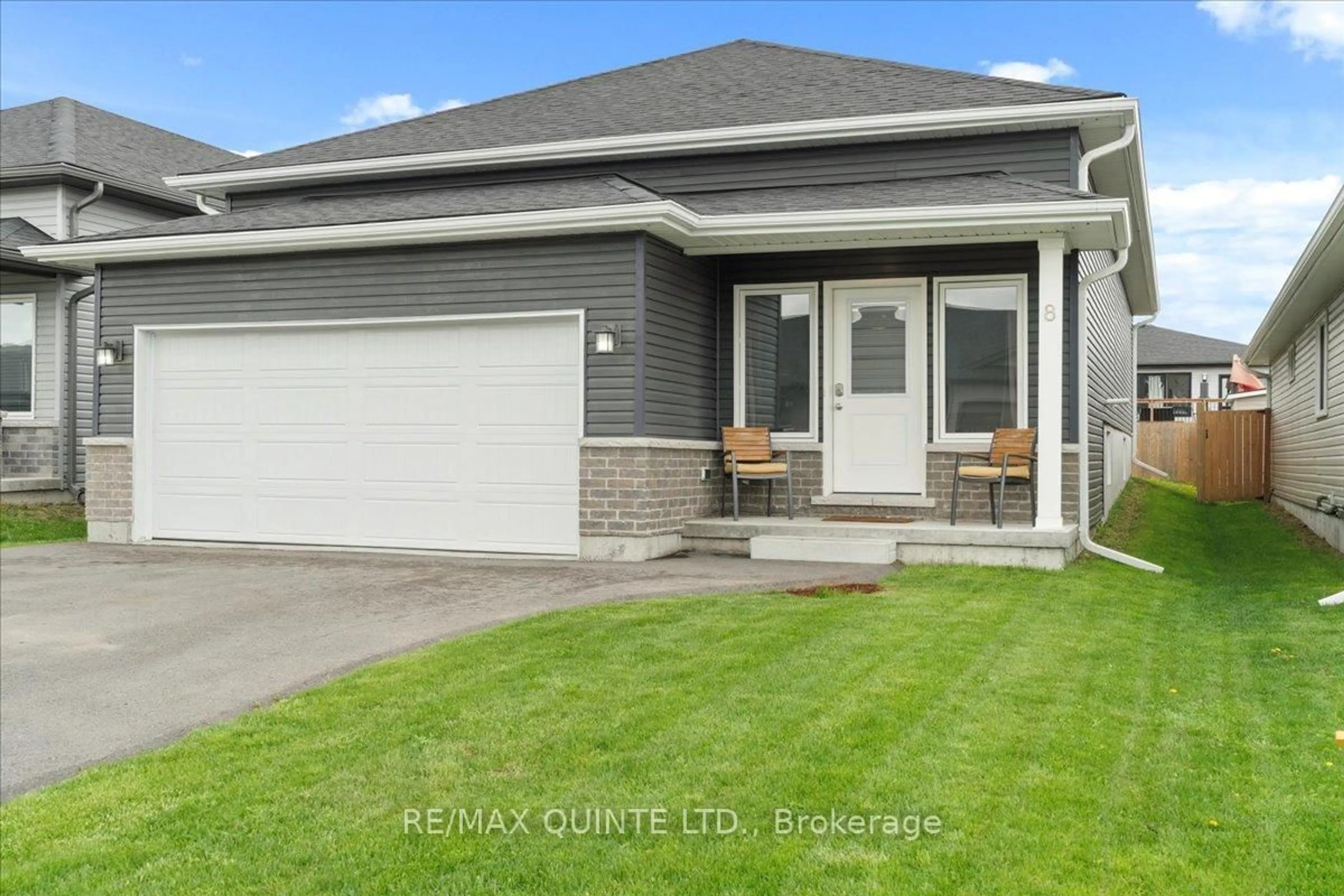 Home with vinyl exterior material, street for 8 Caleb Cres, Hastings Ontario K0K 2C0