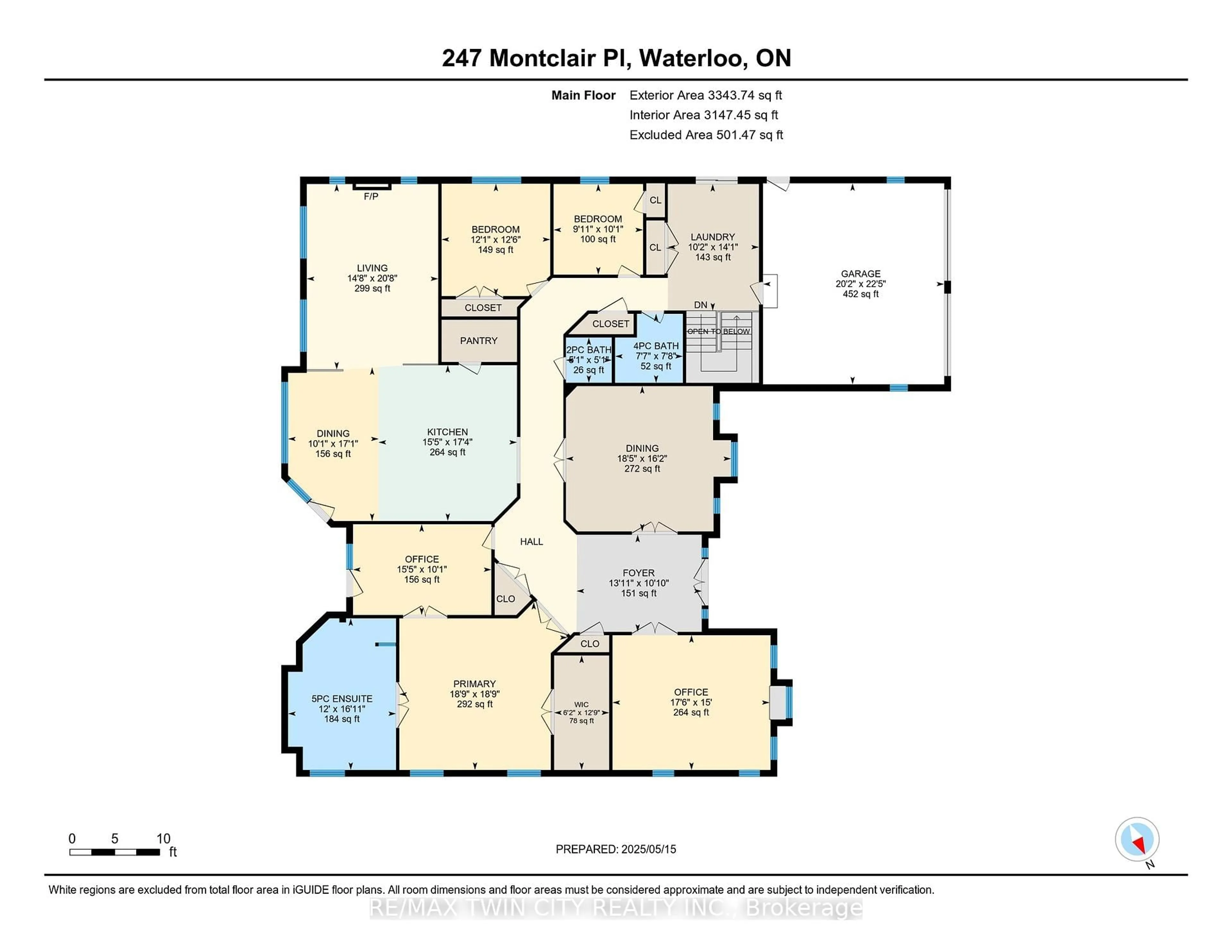 Floor plan for 247 Montclair Pl, Waterloo Ontario N2J 3L7