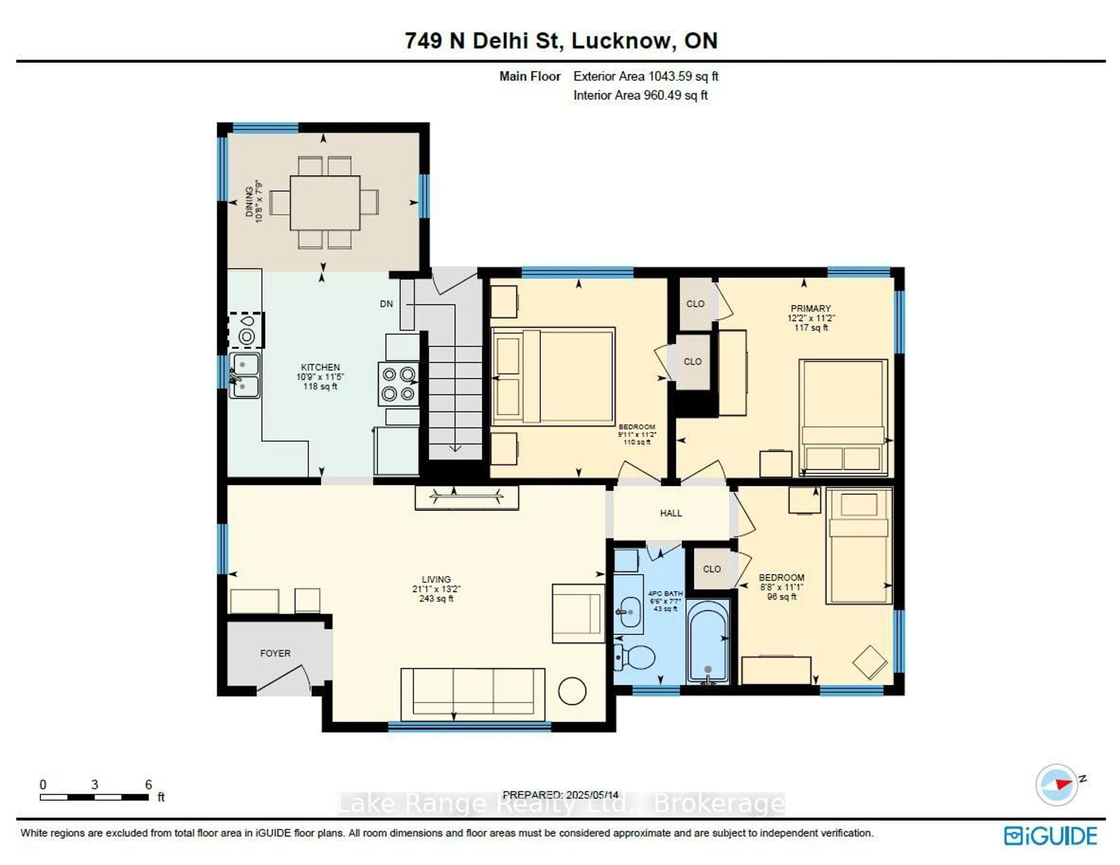 Floor plan for 749 North Delhi St, Huron-Kinloss Ontario N0G 2H0