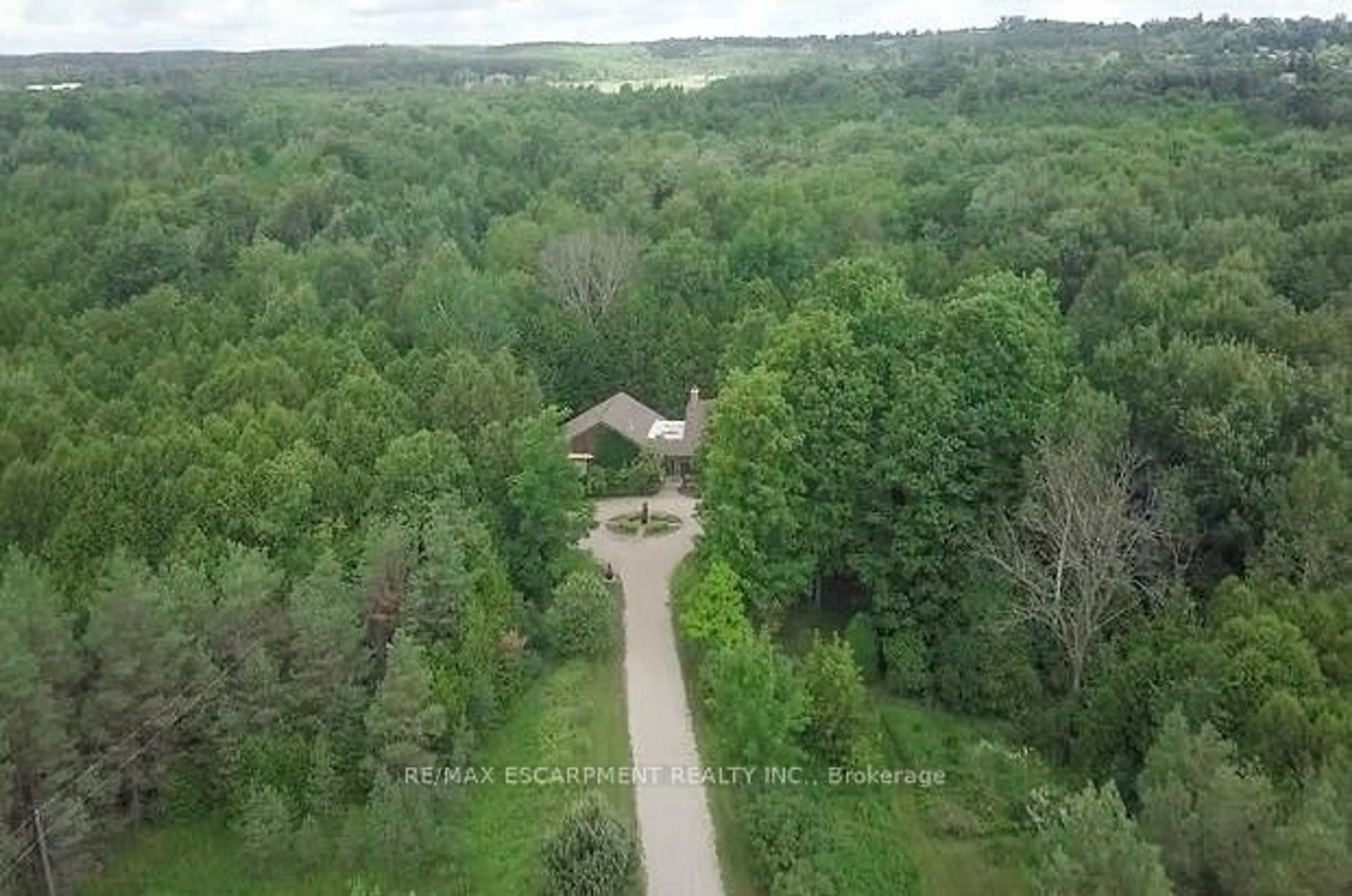 A pic from outside/outdoor area/front of a property/back of a property/a pic from drone, forest/trees view for 302783 Douglas St, West Grey Ontario N0G 1R0