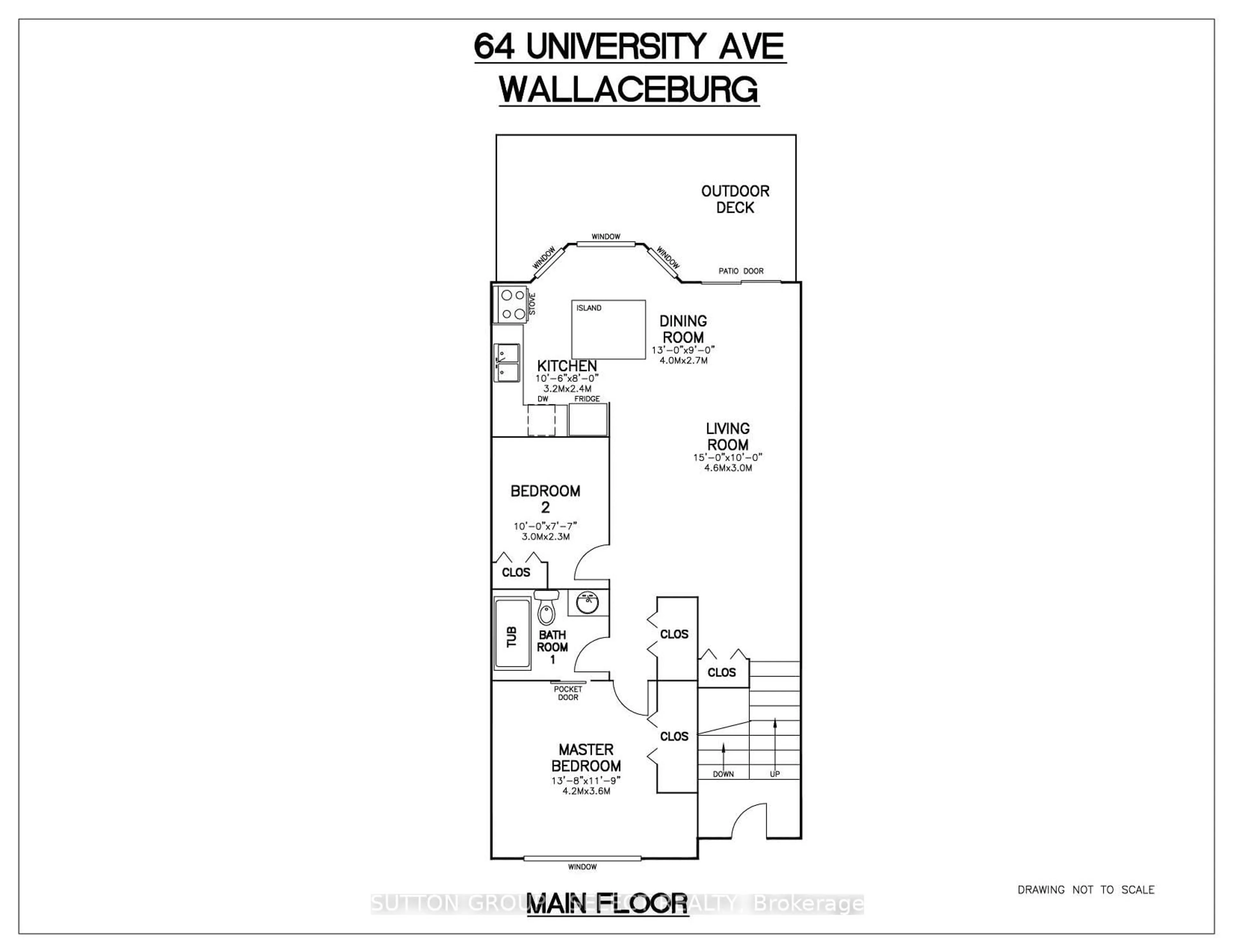 Floor plan for 64 University Ave, Chatham-Kent Ontario N8A 3Z6