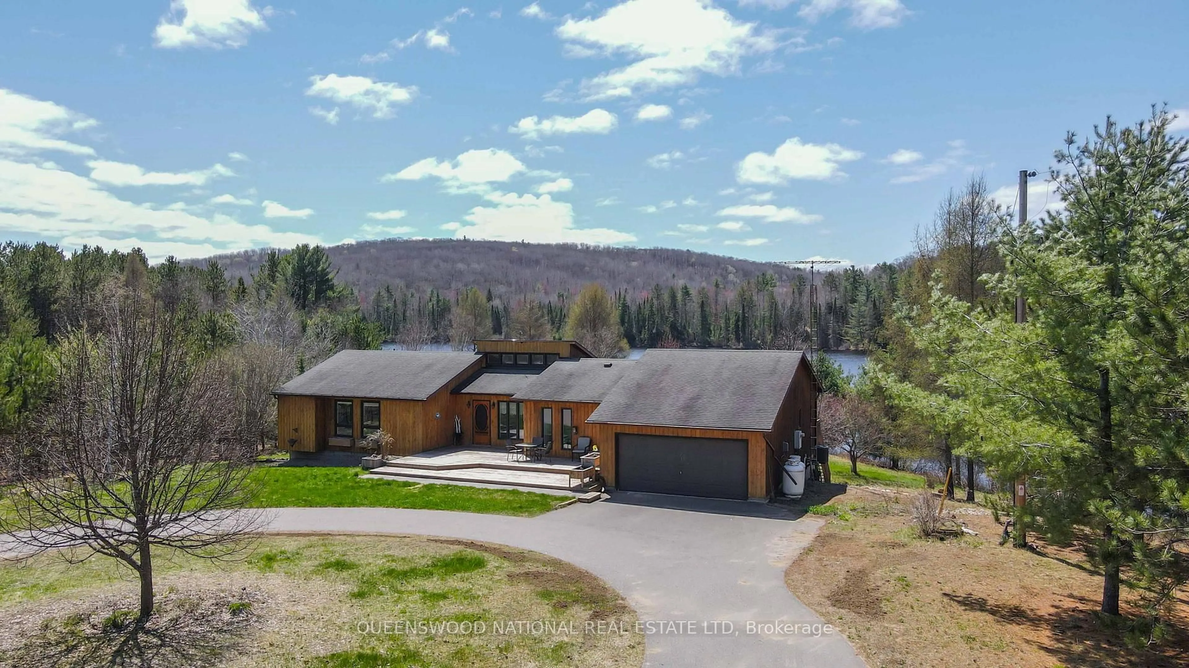 A pic from outside/outdoor area/front of a property/back of a property/a pic from drone, mountain view for 3387 Old Barry's Bay Rd, Barry's Bay Ontario K0J 1B0