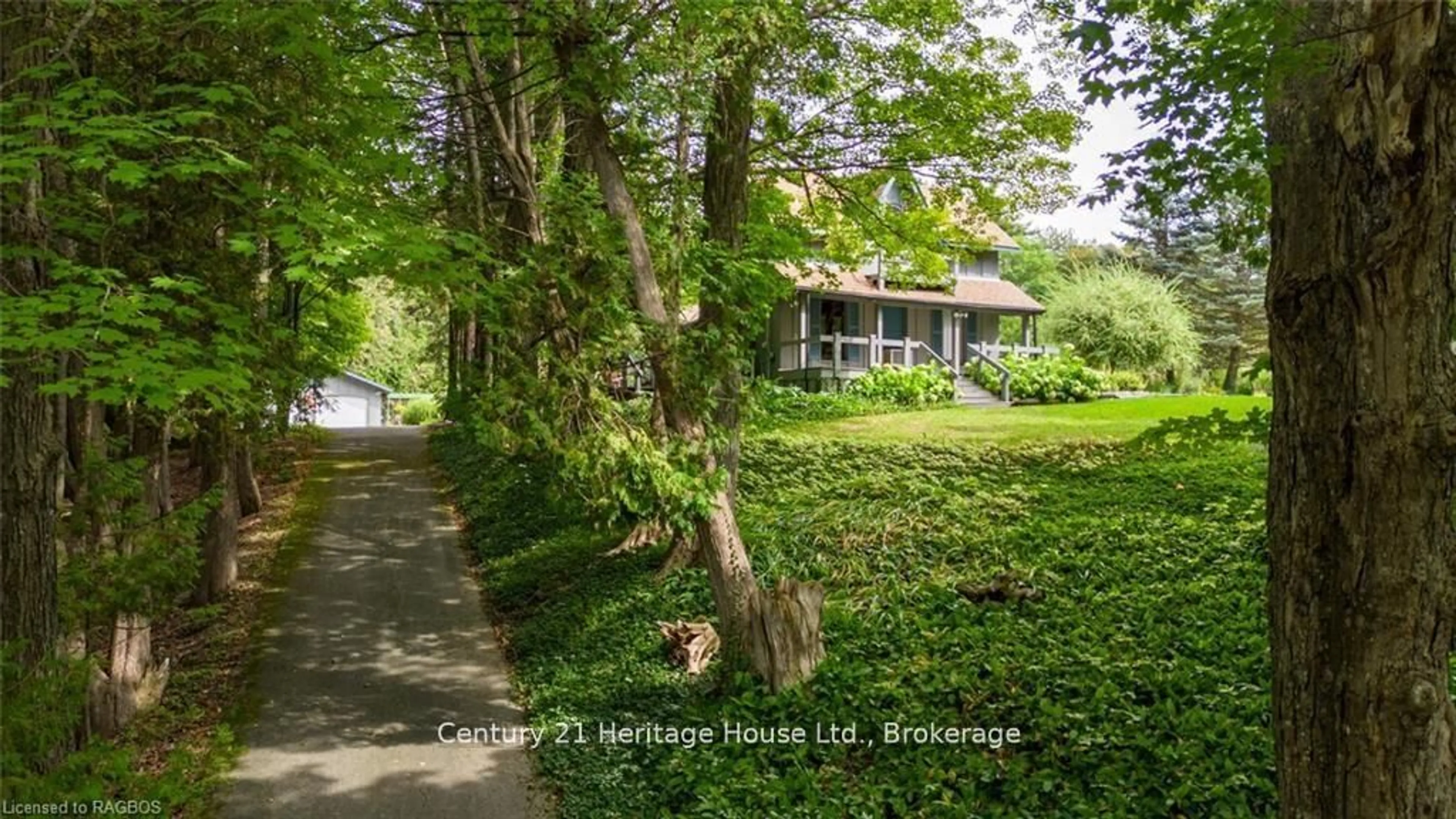A pic from outside/outdoor area/front of a property/back of a property/a pic from drone, street for 403288 Grey Road 4 Highway, West Grey Ontario N0G 1R0