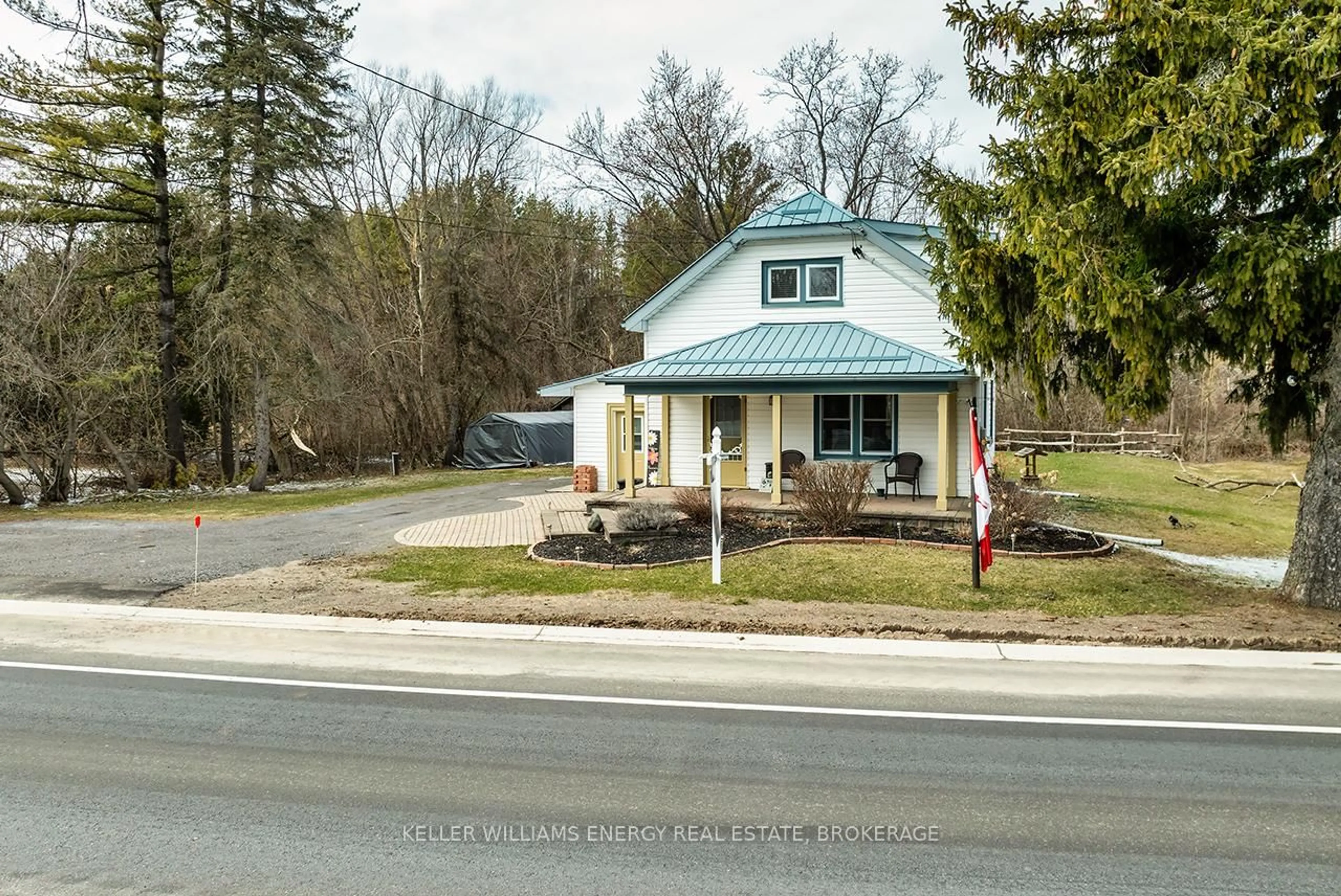 A pic from outside/outdoor area/front of a property/back of a property/a pic from drone, street for 68 County 5 Rd, Quinte West Ontario K0K 3M0