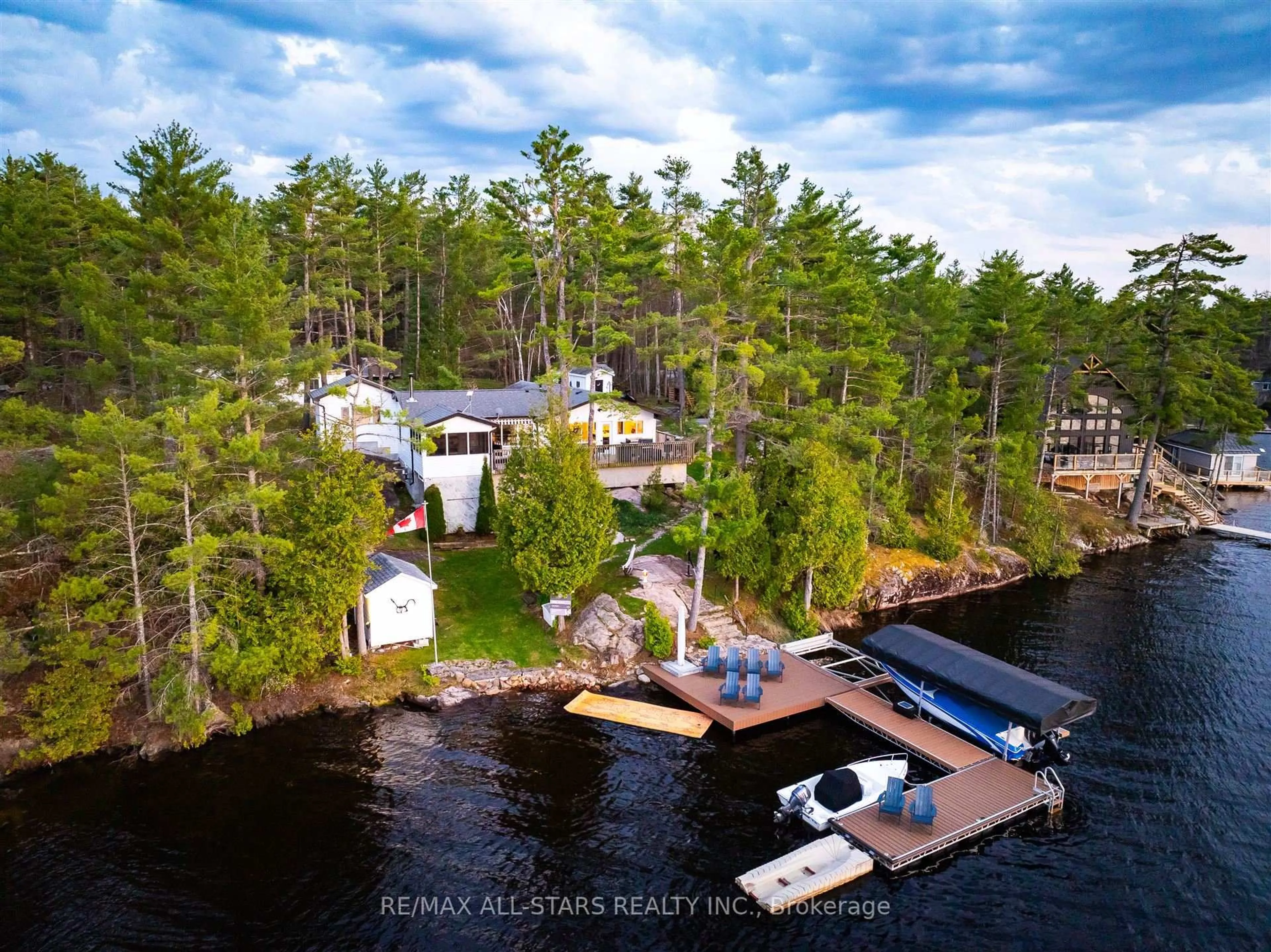 A pic from outside/outdoor area/front of a property/back of a property/a pic from drone, water/lake/river/ocean view for 2836 FIRE ROUTE 130 N/A, Trent Lakes Ontario K0L 1J0