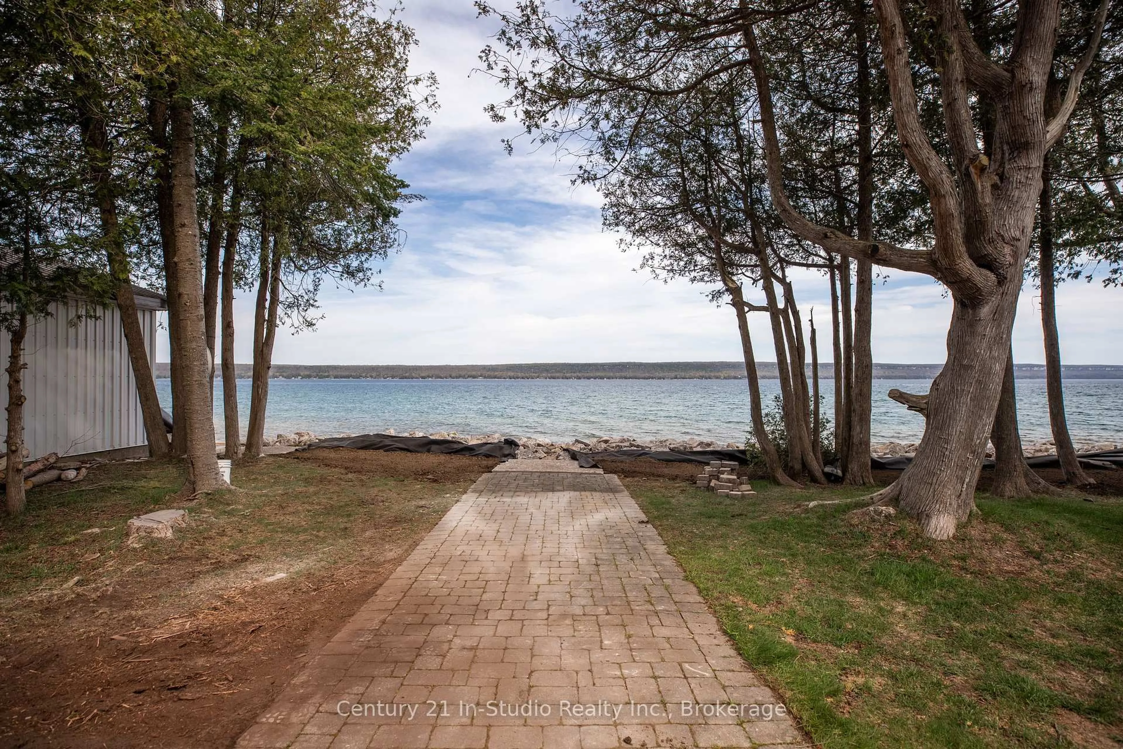 Patio, water/lake/river/ocean view for 502325 Grey Road 1 Rd, Georgian Bluffs Ontario N0H 2T0