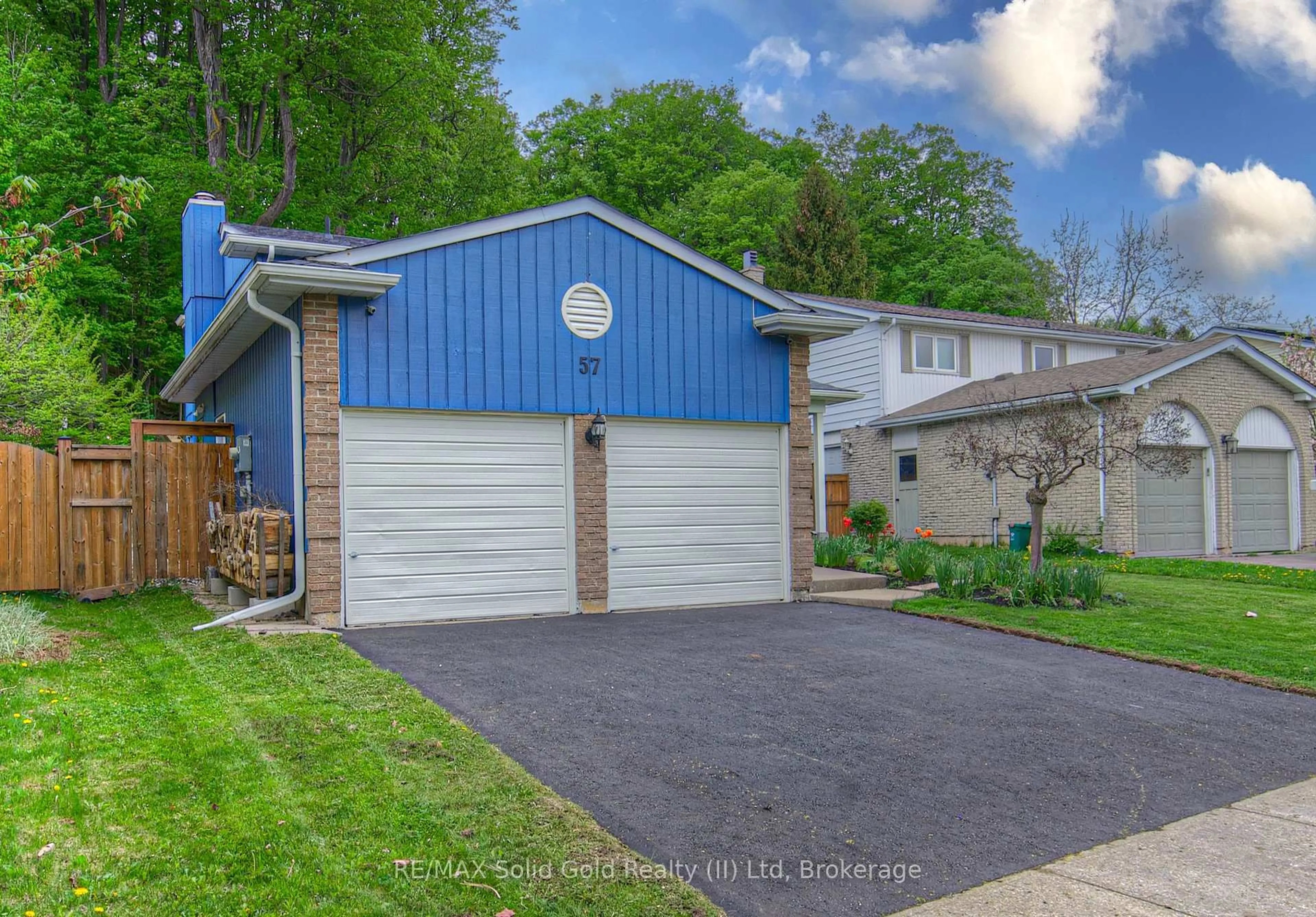 Home with vinyl exterior material, street for 57 Royal Orchard Dr, Kitchener Ontario N2N 1J8