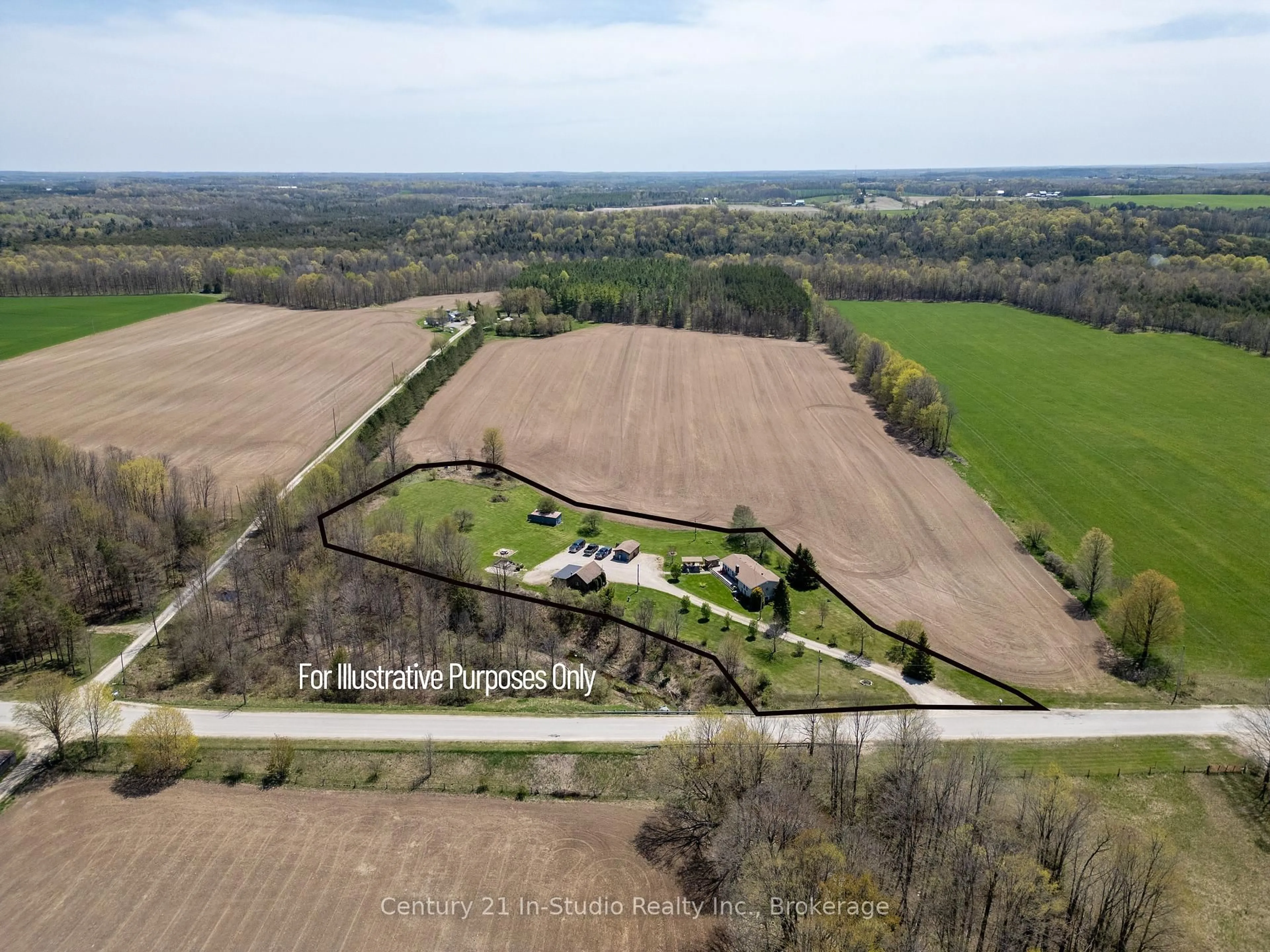 A pic from outside/outdoor area/front of a property/back of a property/a pic from drone, unknown for 382386 Concession 4 NDR N/A, West Grey Ontario N4N 3B9
