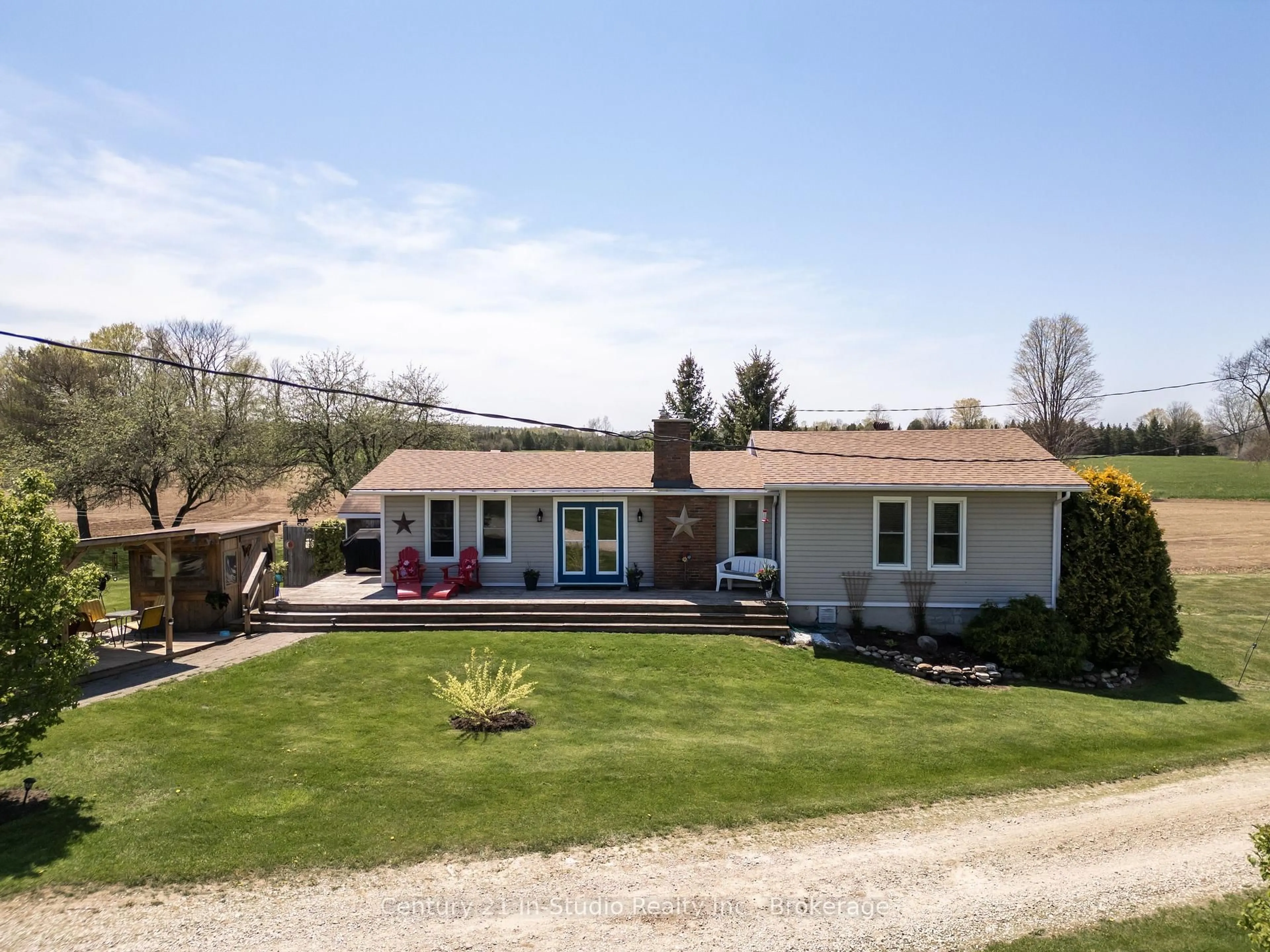 A pic from outside/outdoor area/front of a property/back of a property/a pic from drone, unknown for 382386 Concession 4 NDR N/A, West Grey Ontario N4N 3B9