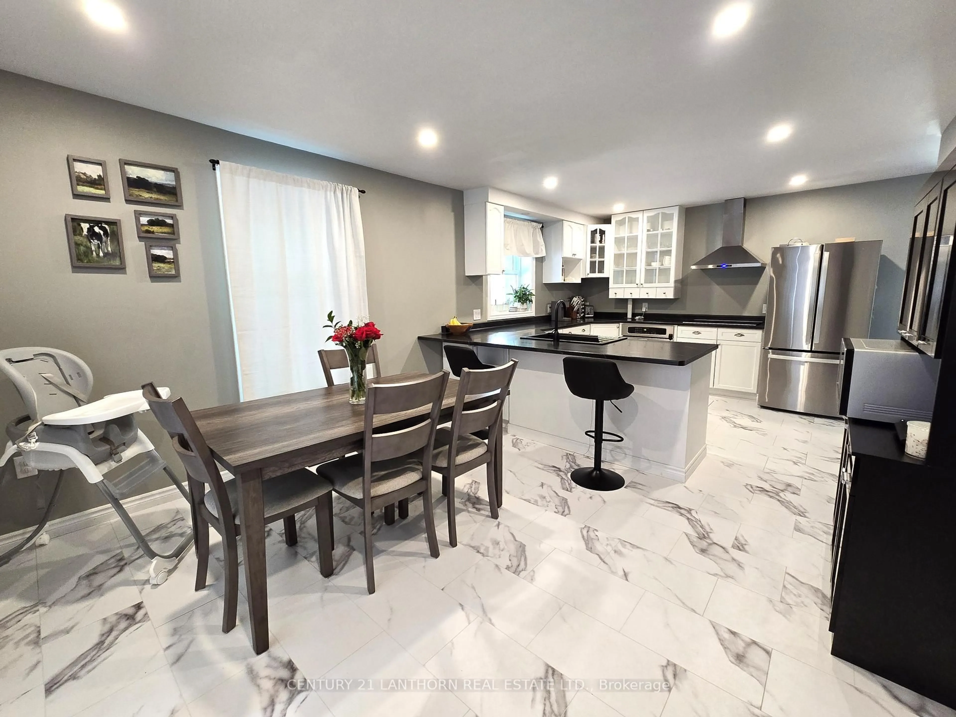 Open concept kitchen, ceramic/tile floor for 28 Gore St, Stirling Ontario K0K 3E0