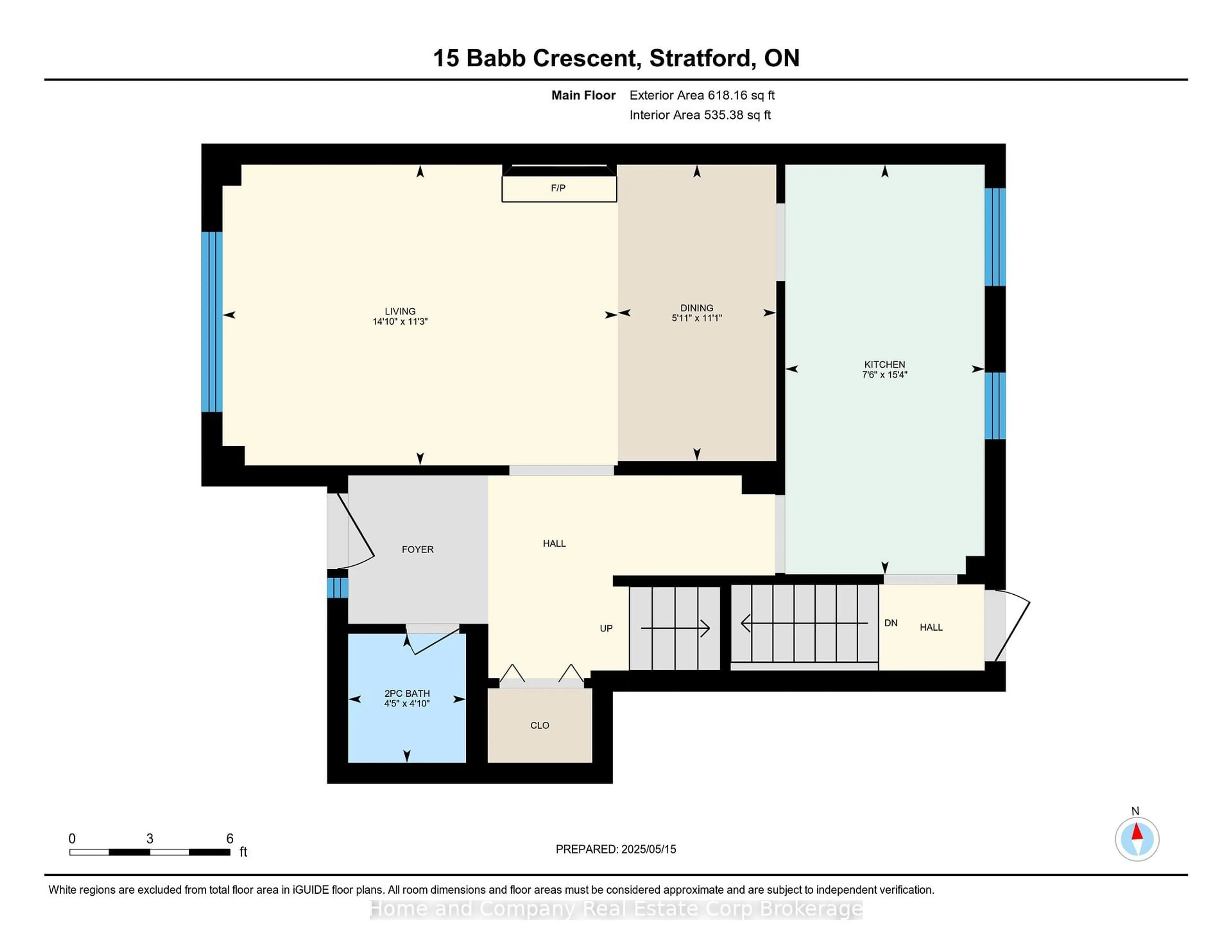 Floor plan for 15 Babb Cres, Stratford Ontario N5A 7A9