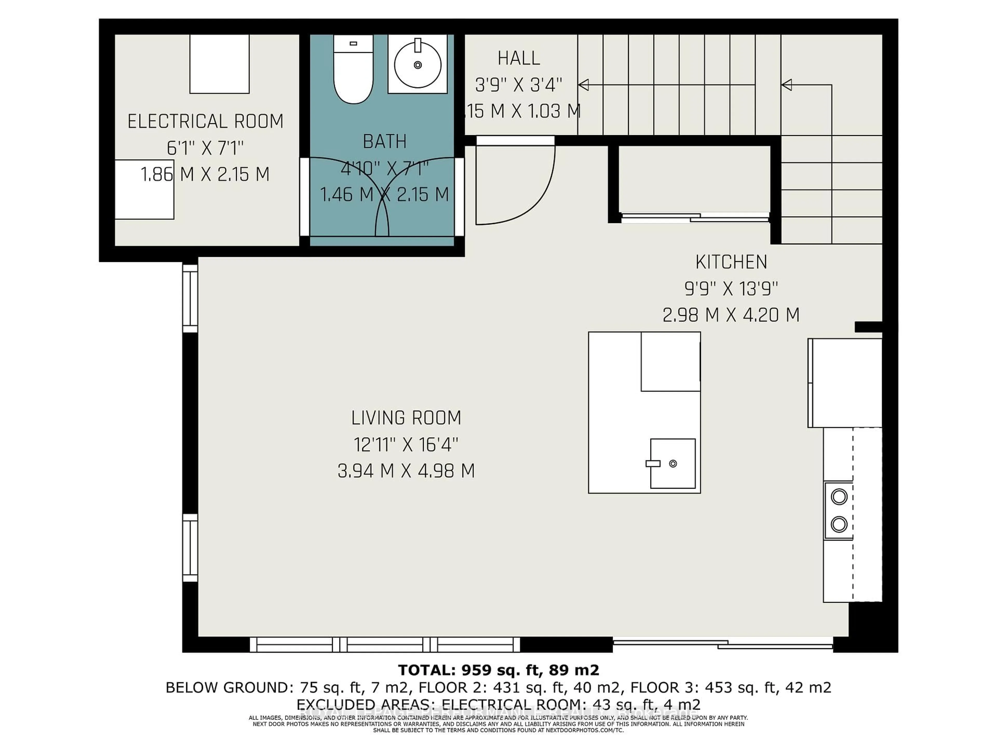Floor plan for 316 Des Tilleuls Private #B, Ottawa Ontario K4A 1B7