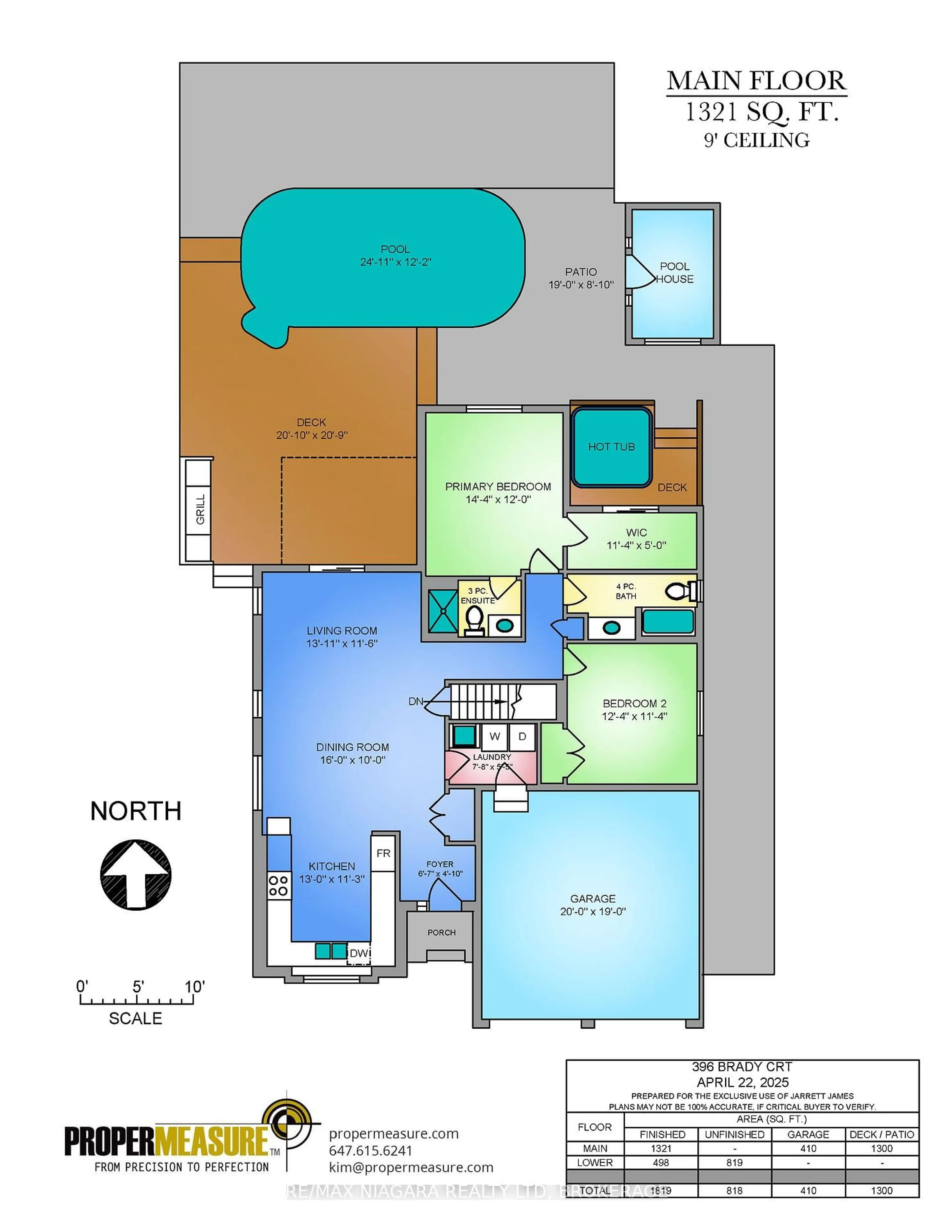 Floor plan for 396 Brady Crt, Fort Erie Ontario L2A 1N1