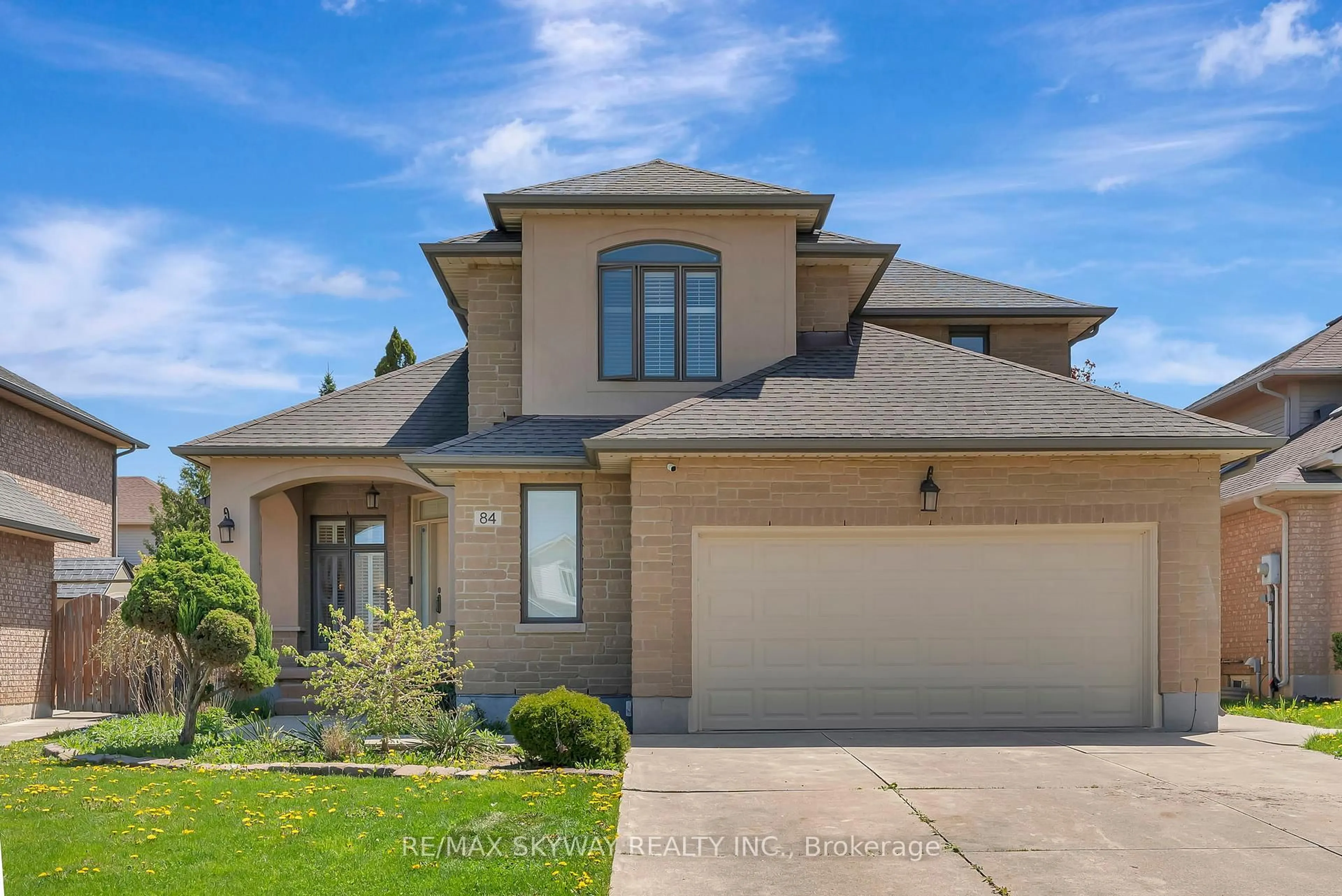 Home with brick exterior material, street for 84 Gatestone Dr, Hamilton Ontario L8J 2V1