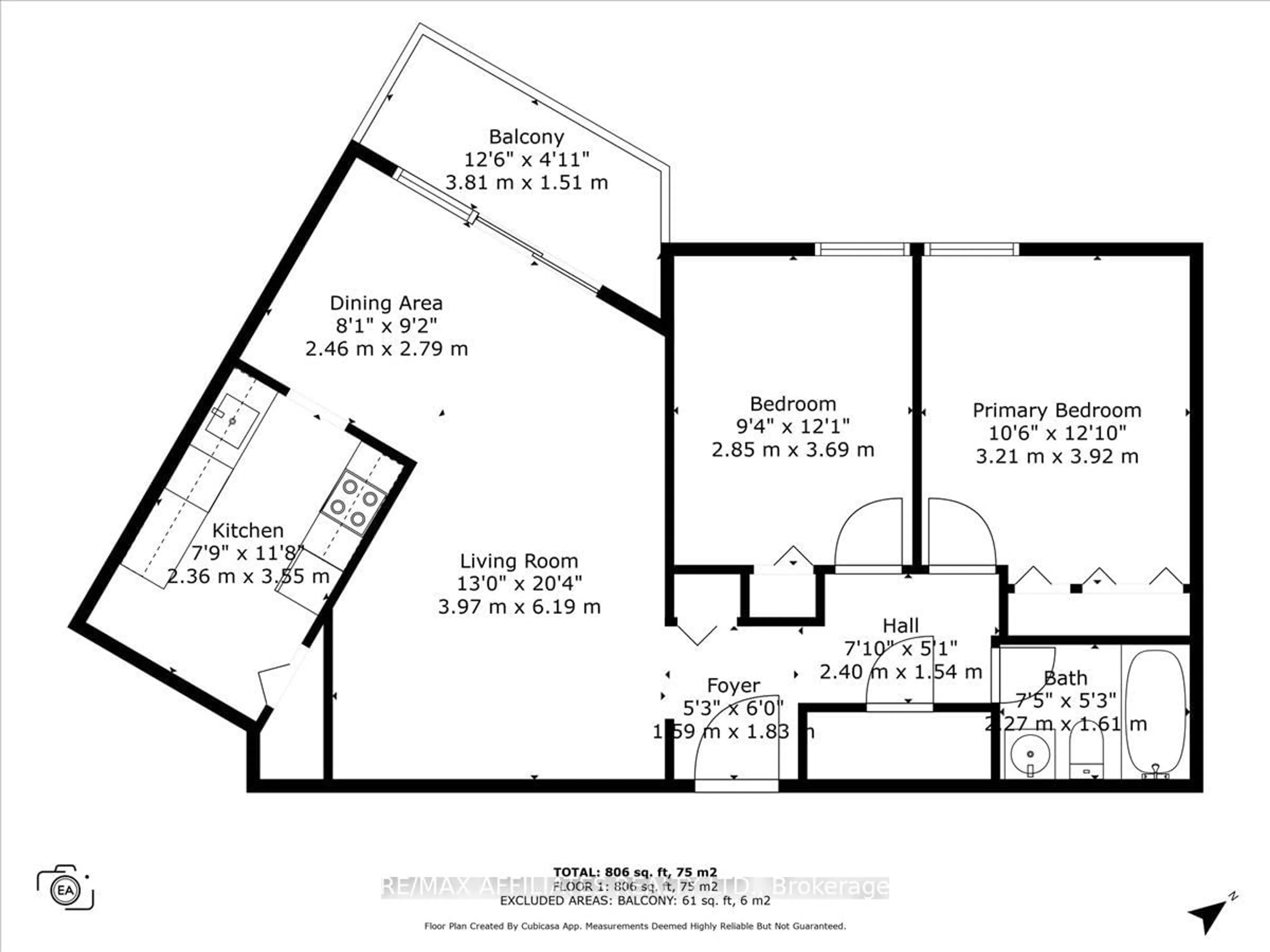 Floor plan for 2000 Jasmine Cres #706, Ottawa Ontario K1J 8K4