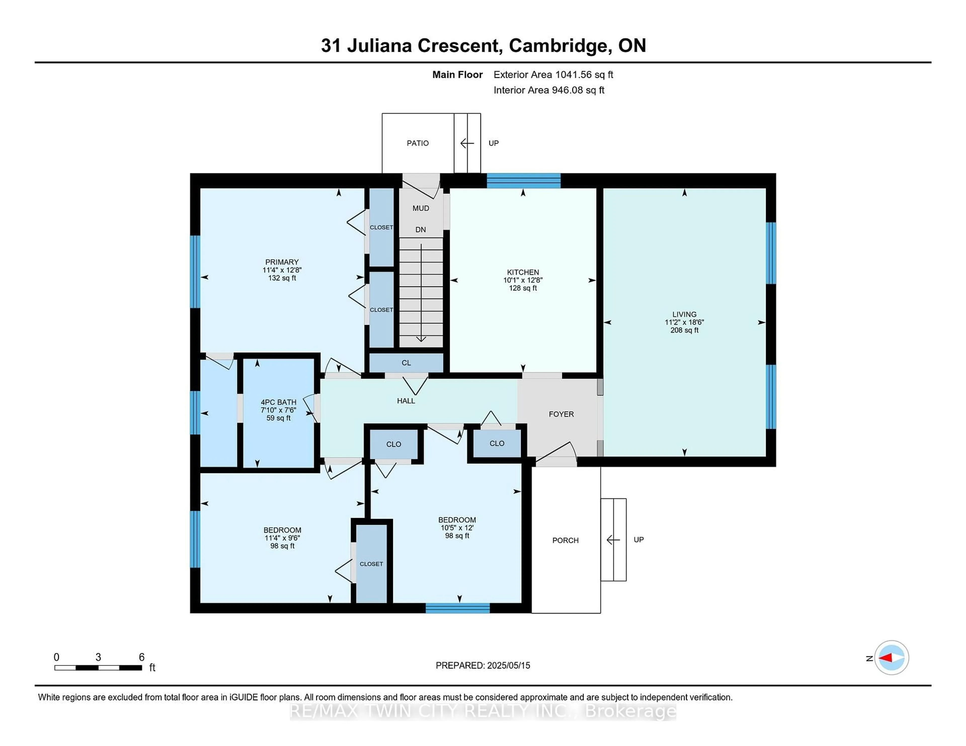 Floor plan for 31 Juliana Cres, Cambridge Ontario N1R 6W5