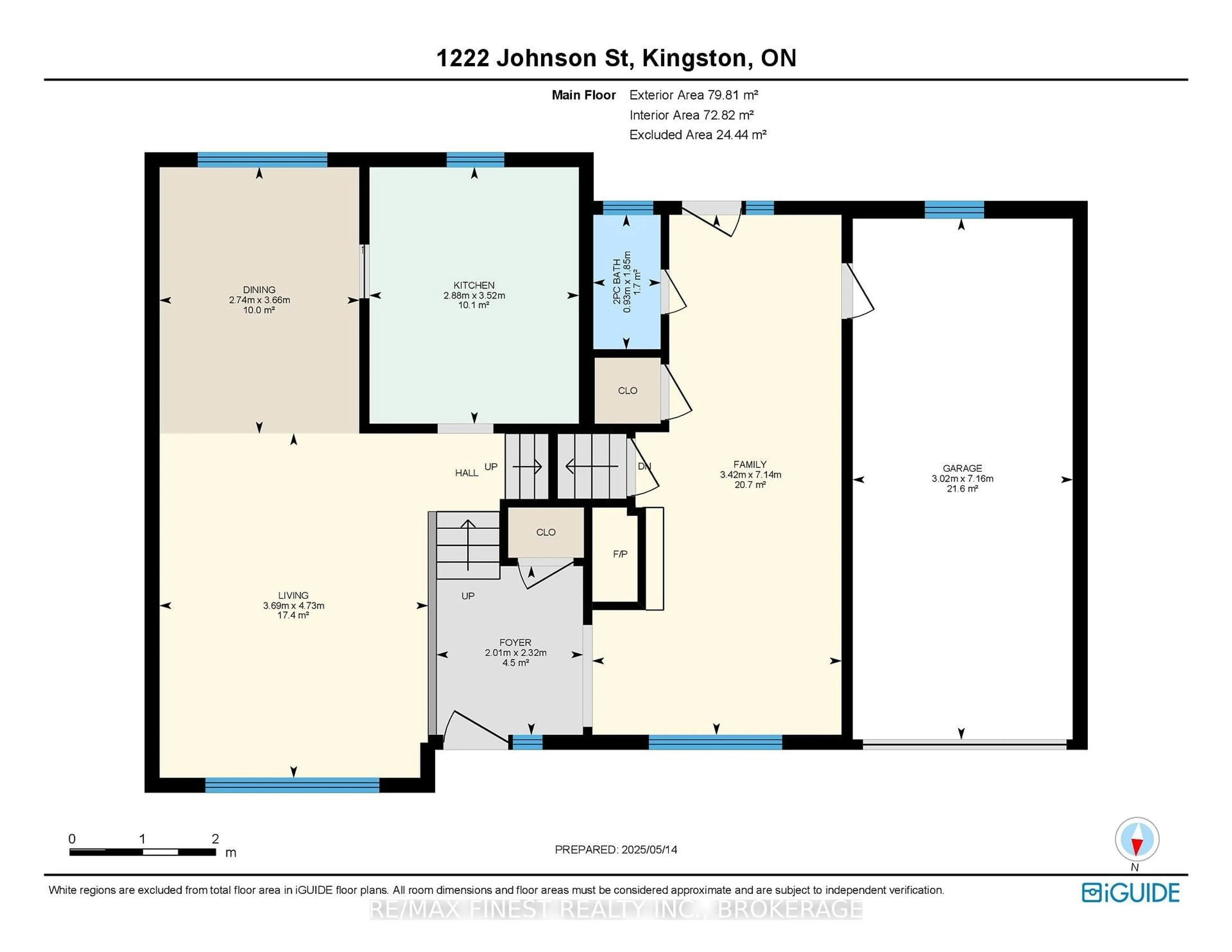 Floor plan for 1222 Johnson St, Kingston Ontario K7M 2P2
