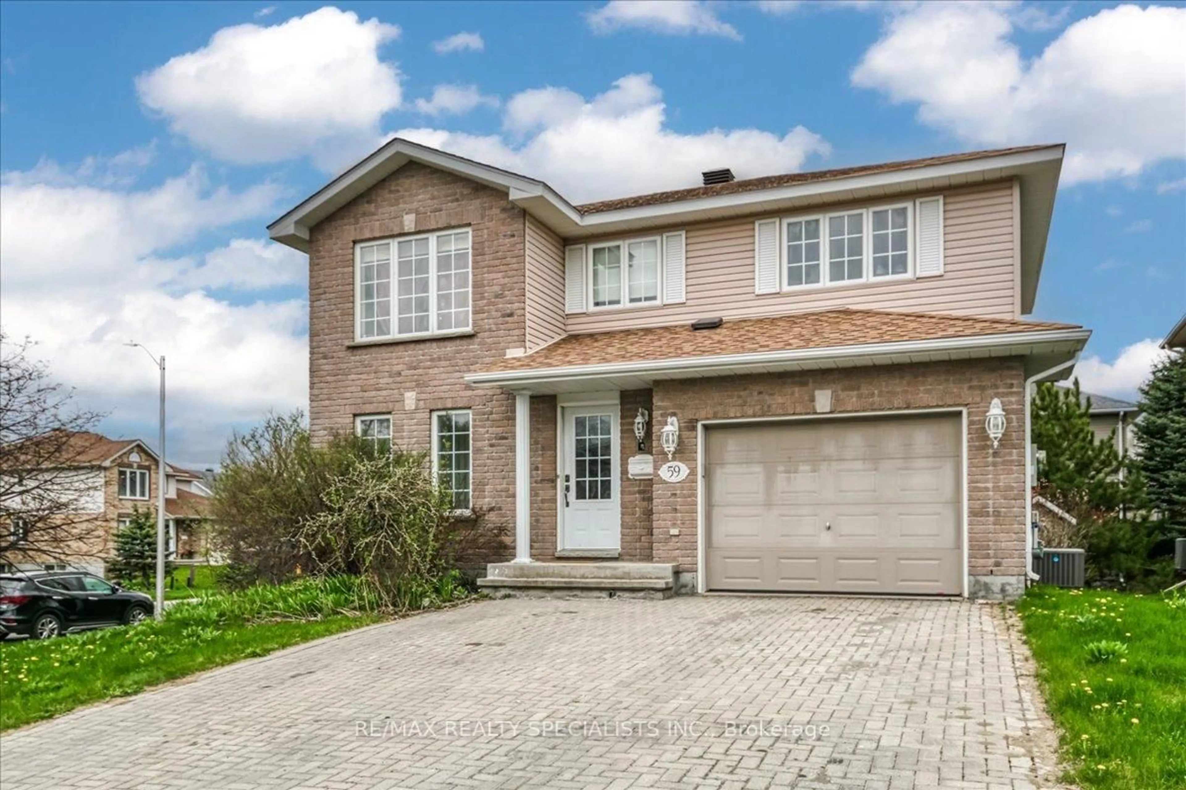 Home with brick exterior material, street for 59 Cognac Crt, Greater Sudbury Ontario P3E 6L4
