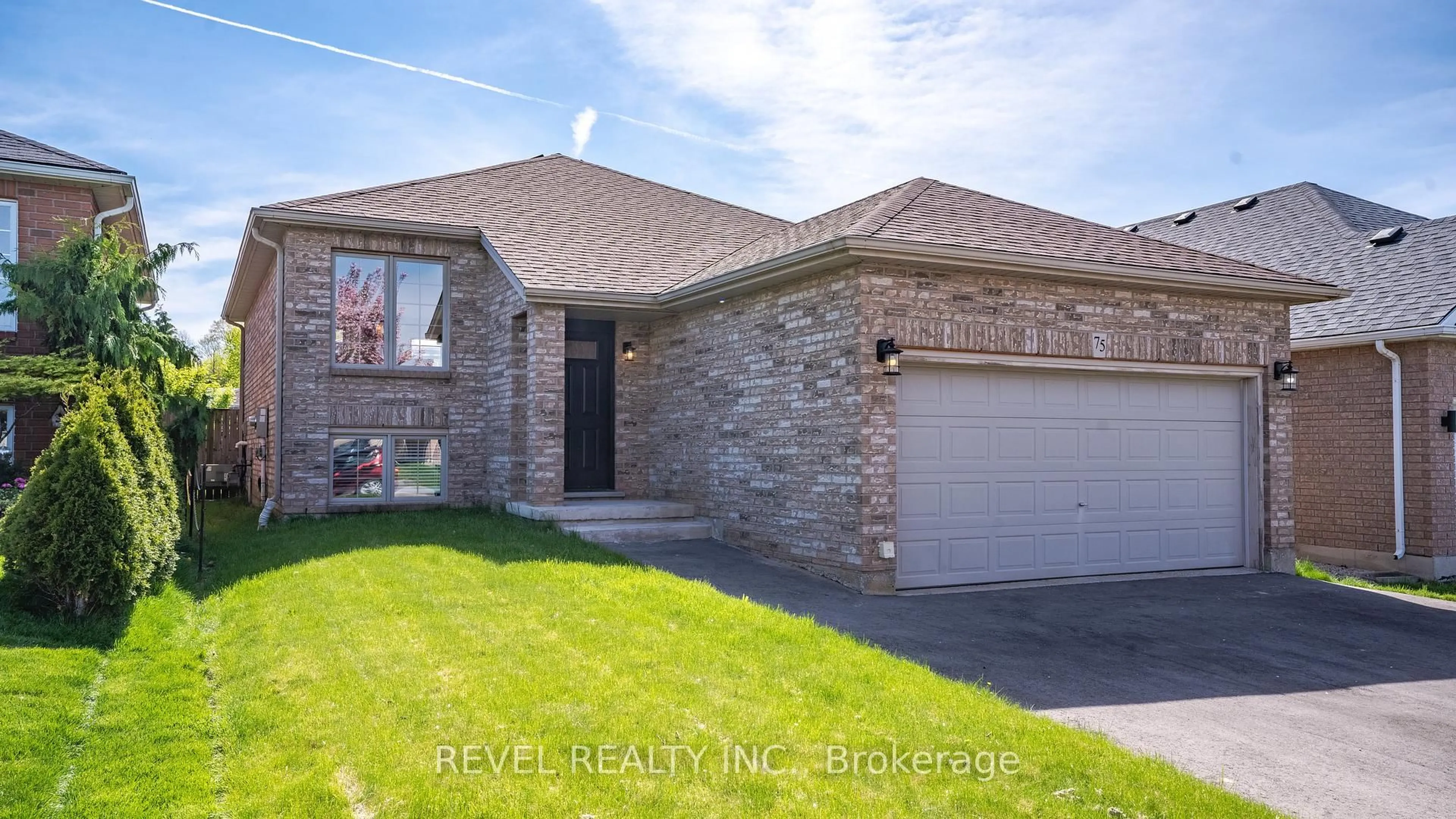 Home with brick exterior material, street for 75 Garner's Lane, Brantford Ontario N3T 6P5