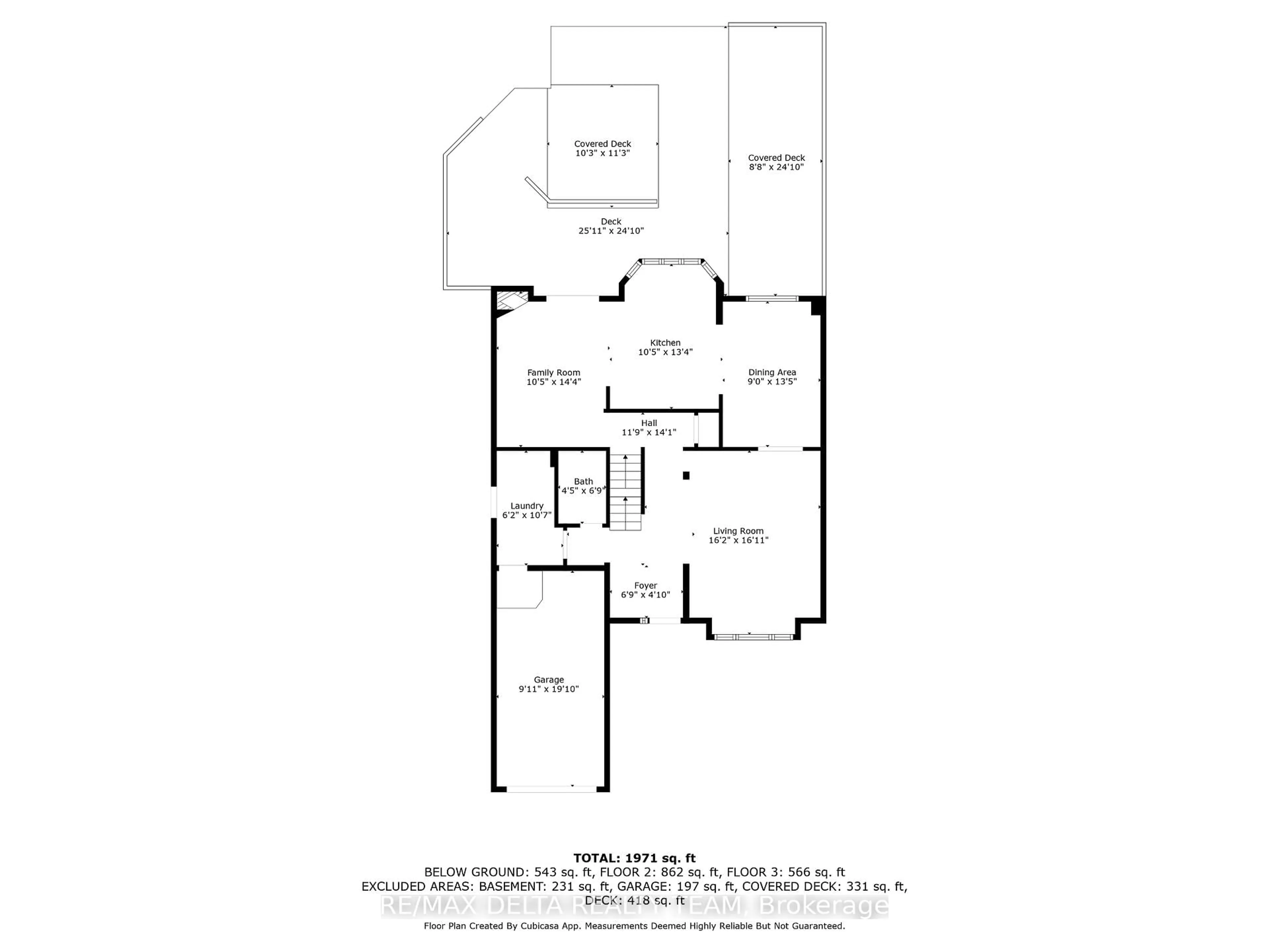 Floor plan for 377 Duvernay Dr, Ottawa Ontario K1E 2N7
