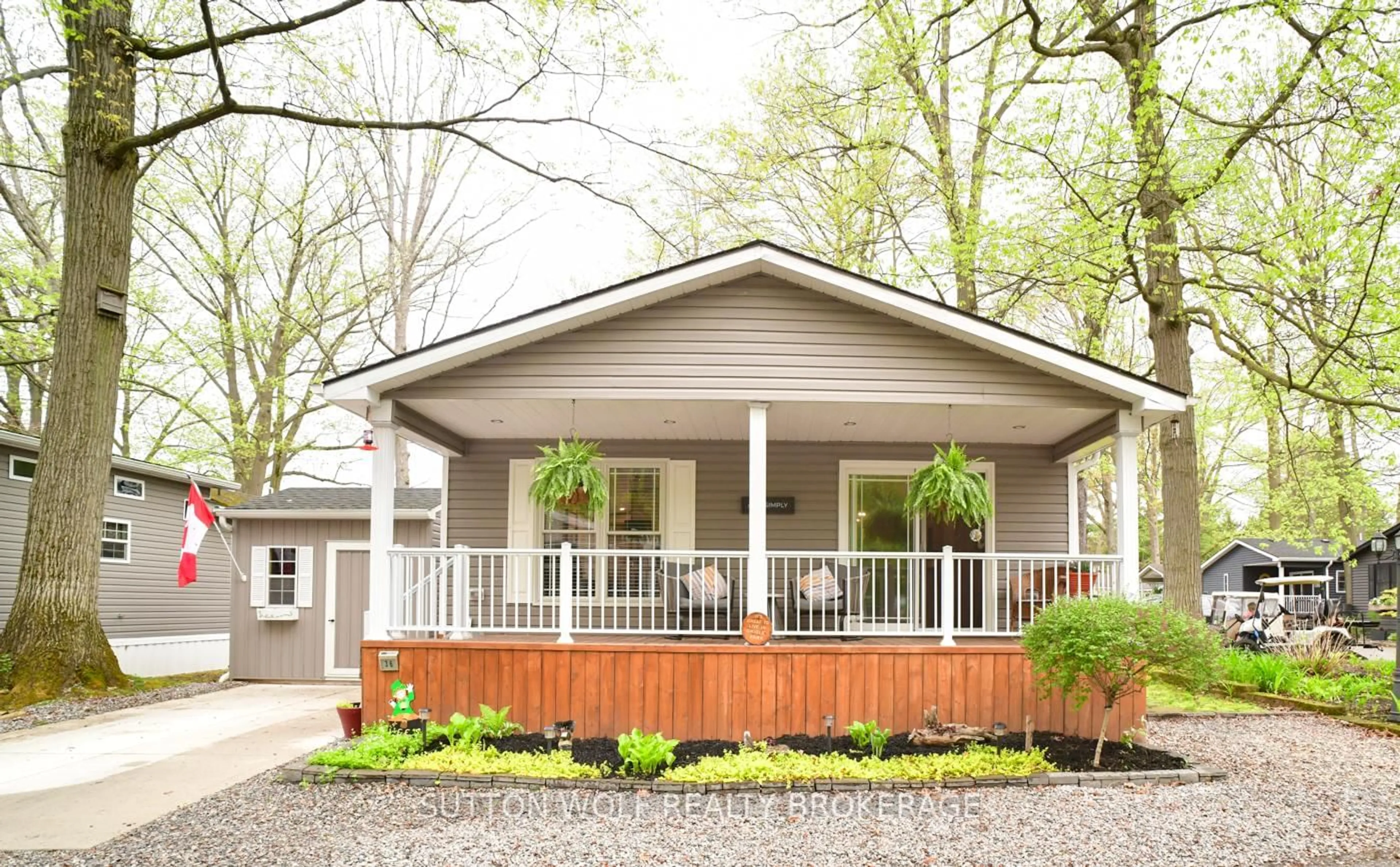 Home with vinyl exterior material, street for 22790 Amiens Rd #36, Middlesex Centre Ontario N0L 1R0