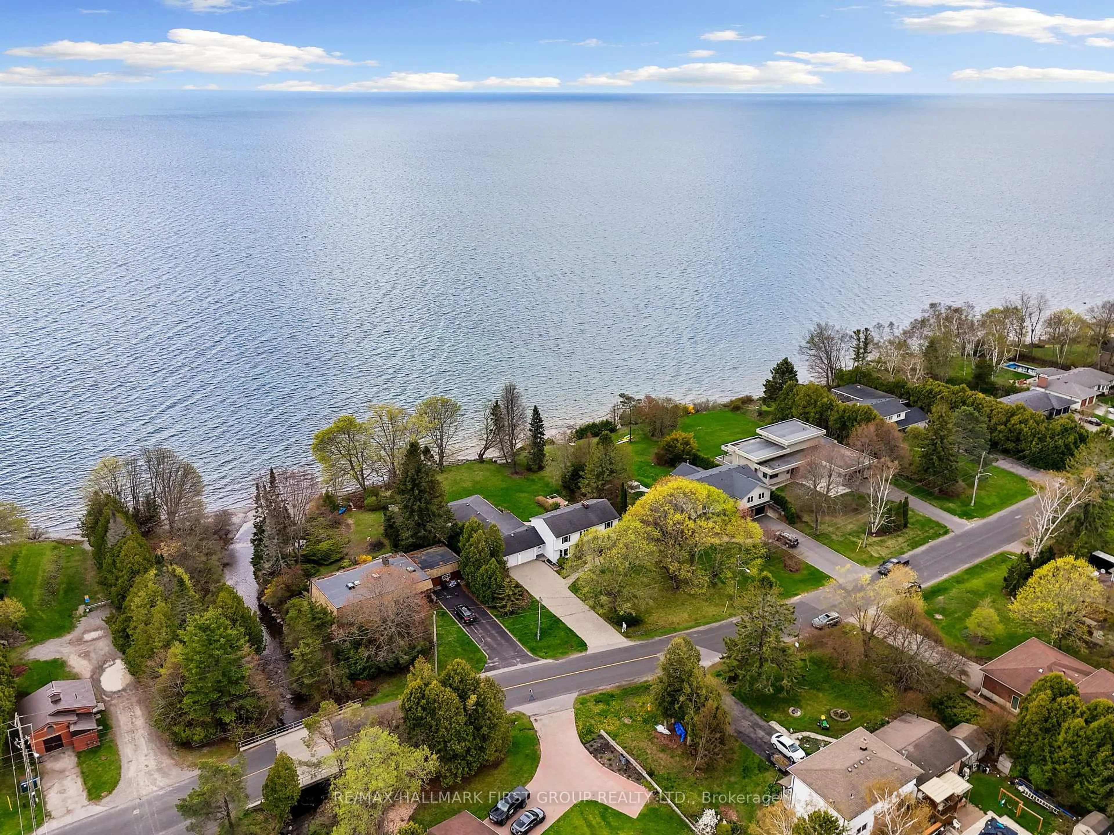 A pic from outside/outdoor area/front of a property/back of a property/a pic from drone, water/lake/river/ocean view for 401 Lakeshore Dr, Cobourg Ontario K9A 1S2