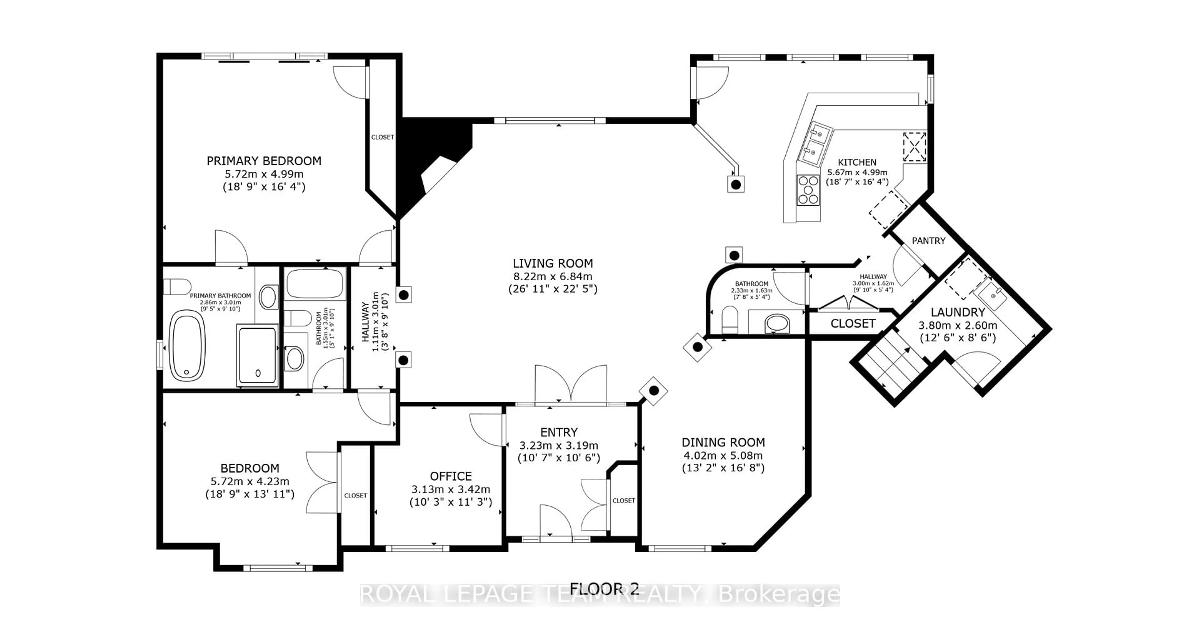 Floor plan for 5591 Manotick Main St, Ottawa Ontario K4M 1A4