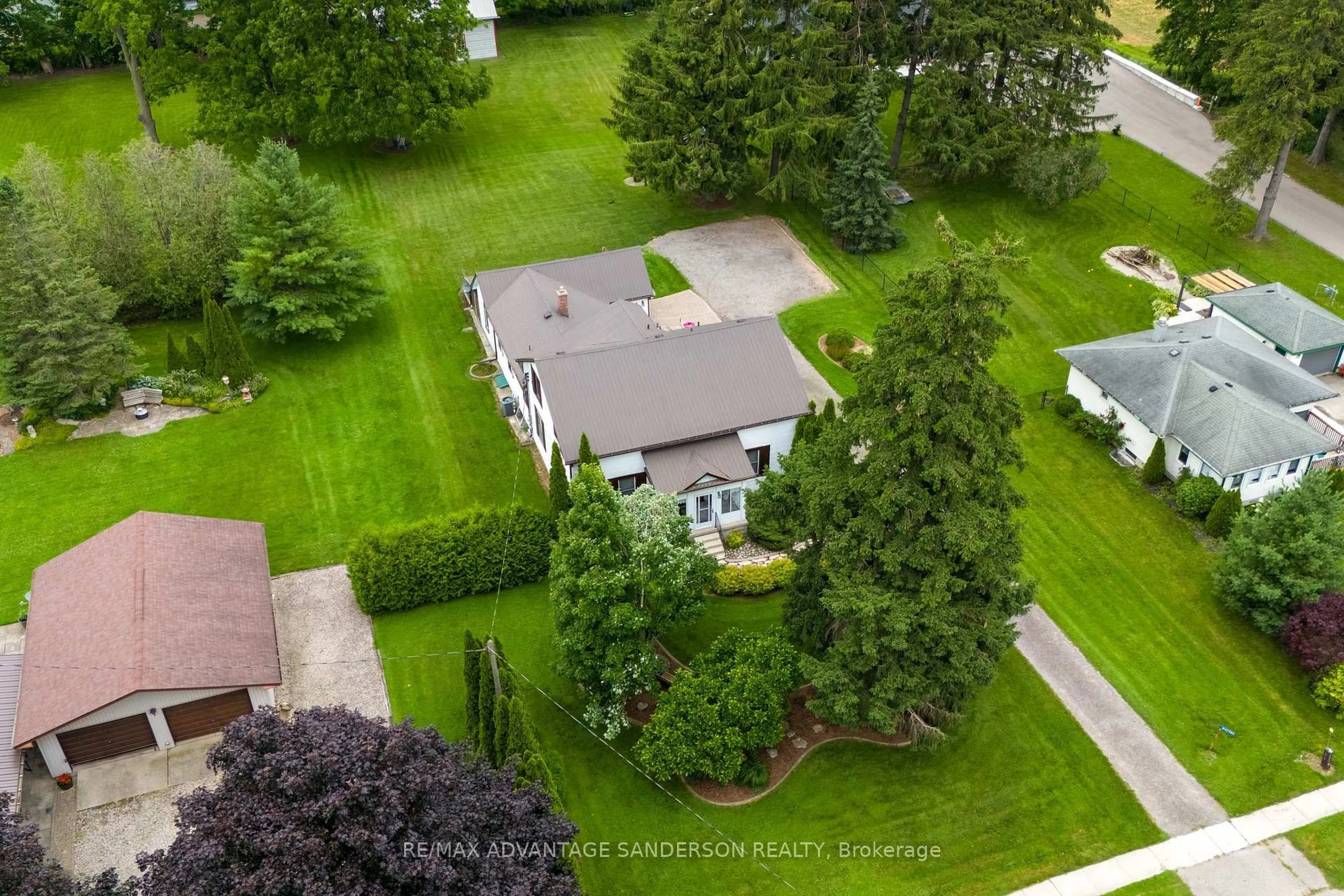 A pic from outside/outdoor area/front of a property/back of a property/a pic from drone, street for 842985 Road 84 Rd, Zorra Ontario N0M 2C0