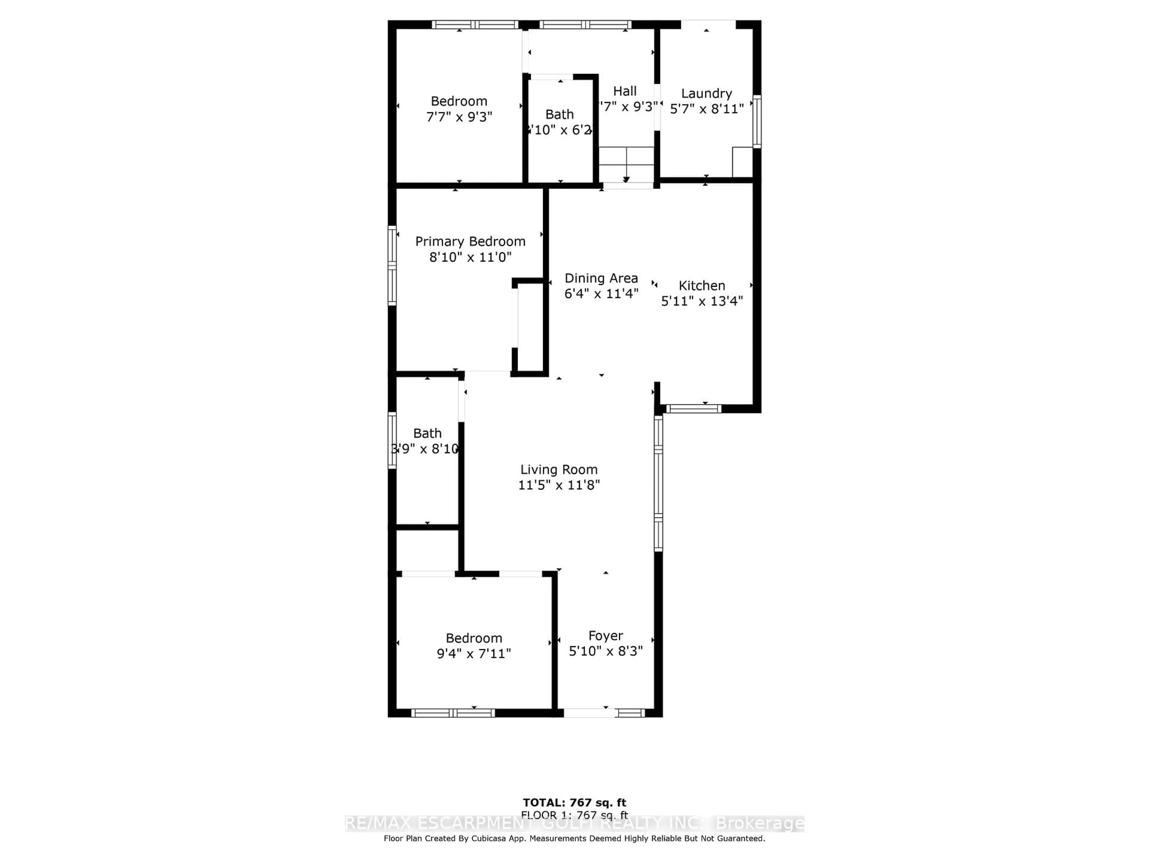 Floor plan for 22 SHICKLUNA St, St. Catharines Ontario L2S 1L4