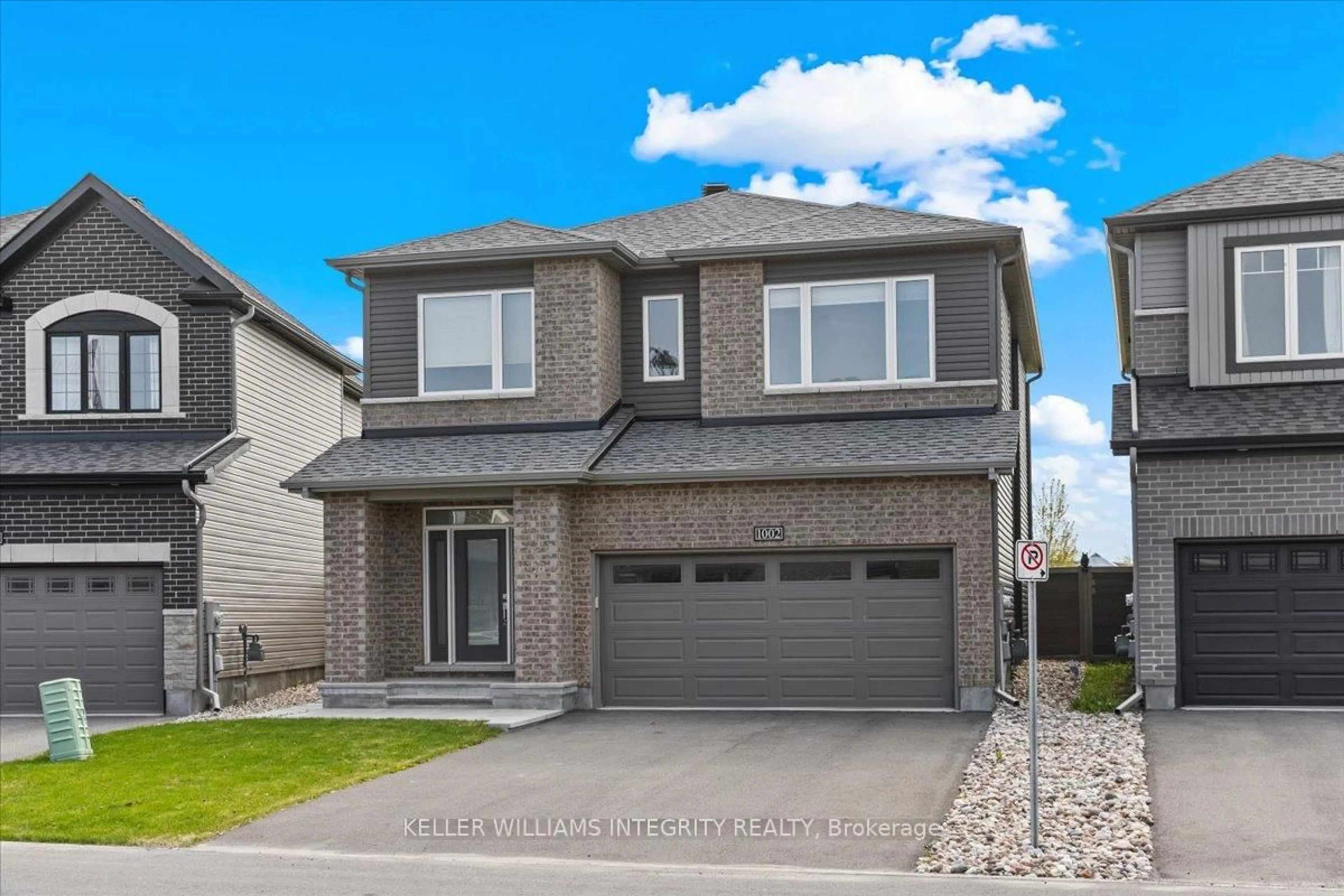 Home with brick exterior material, street for 1002 Jubilation Crt, Ottawa Ontario K4A 5K5