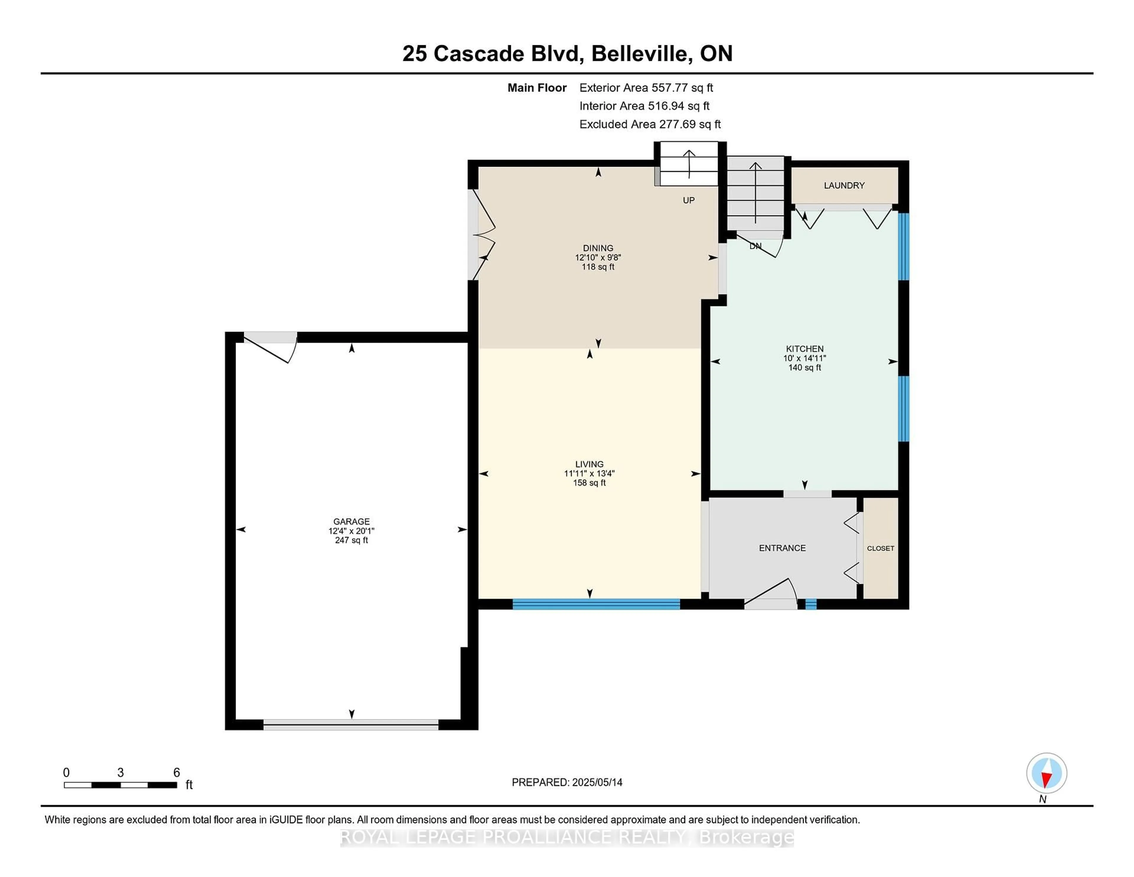 Floor plan for 25 Cascade Blvd, Belleville Ontario K8P 4R6