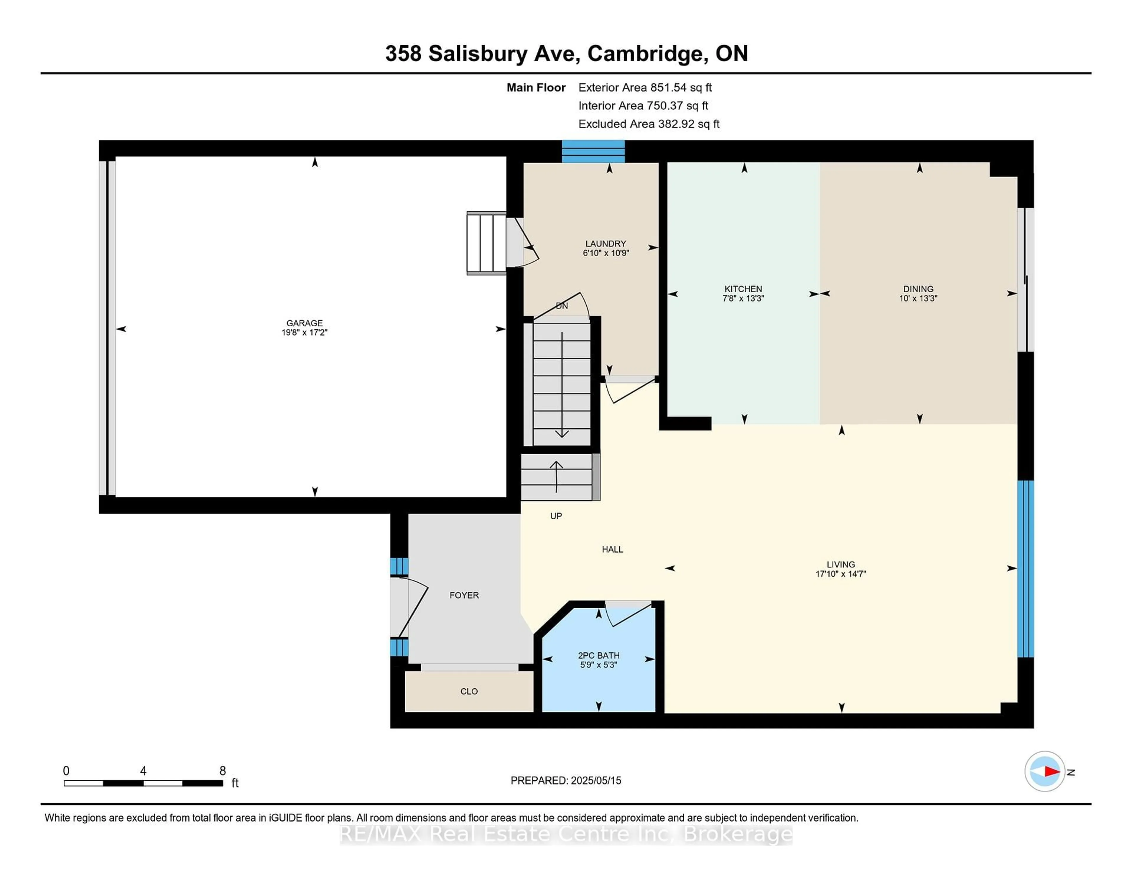 Floor plan for 358 Salisbury Ave, Cambridge Ontario N1S 0A2