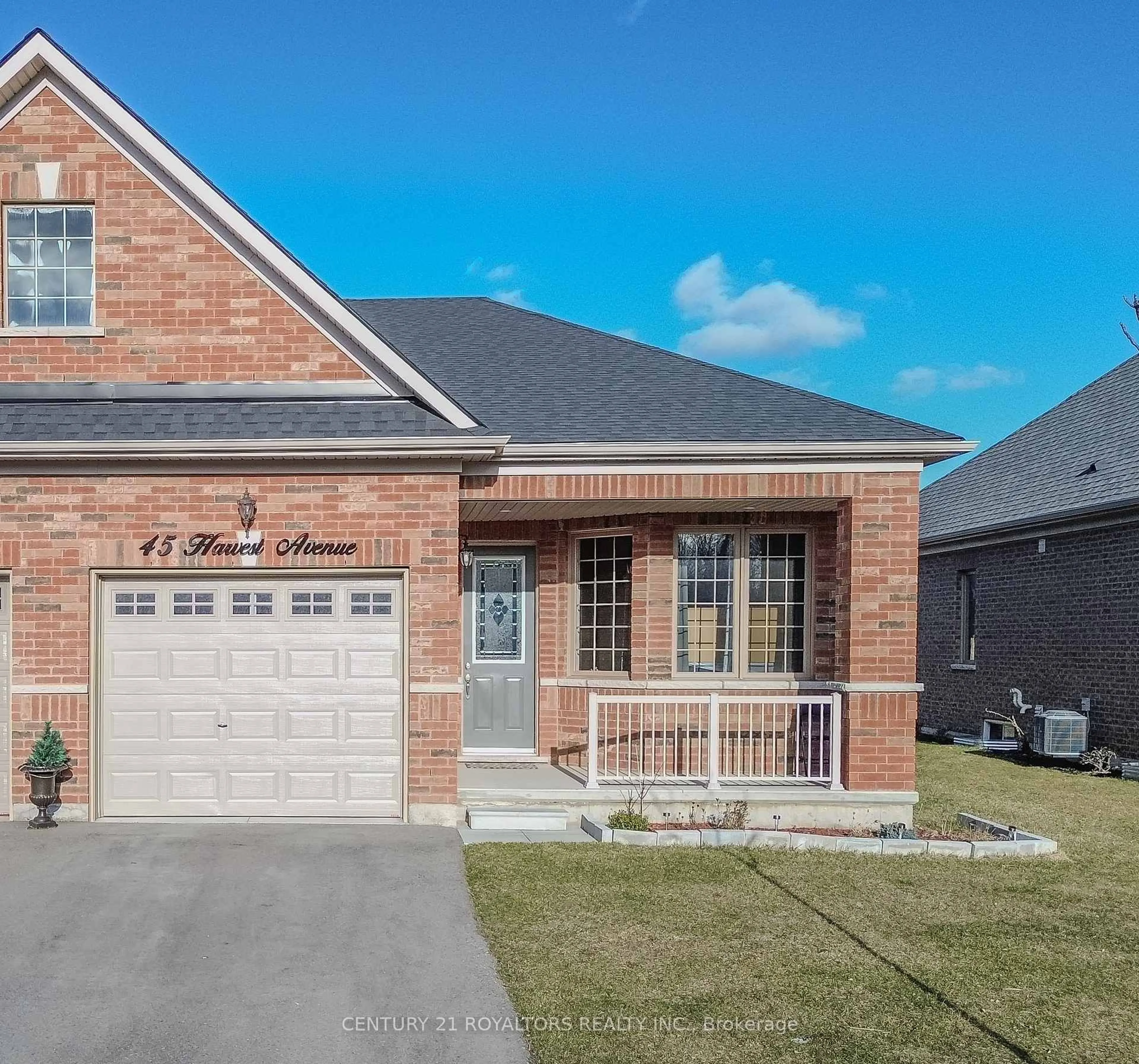 Home with brick exterior material, street for 45 Harvest Ave, Tillsonburg Ontario N4G 0H9