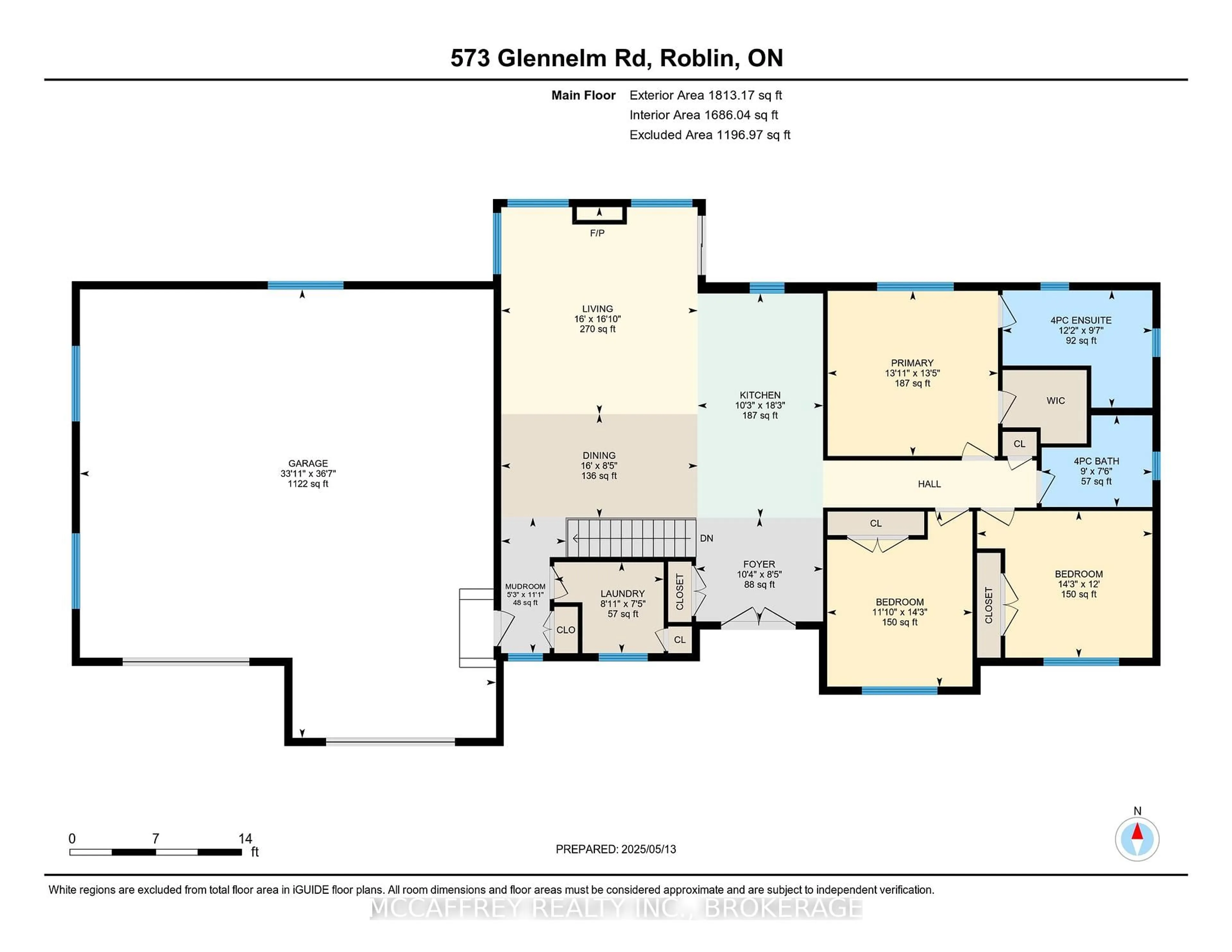 Floor plan for 573 Glennelm Rd, Greater Napanee Ontario K0K 2W0