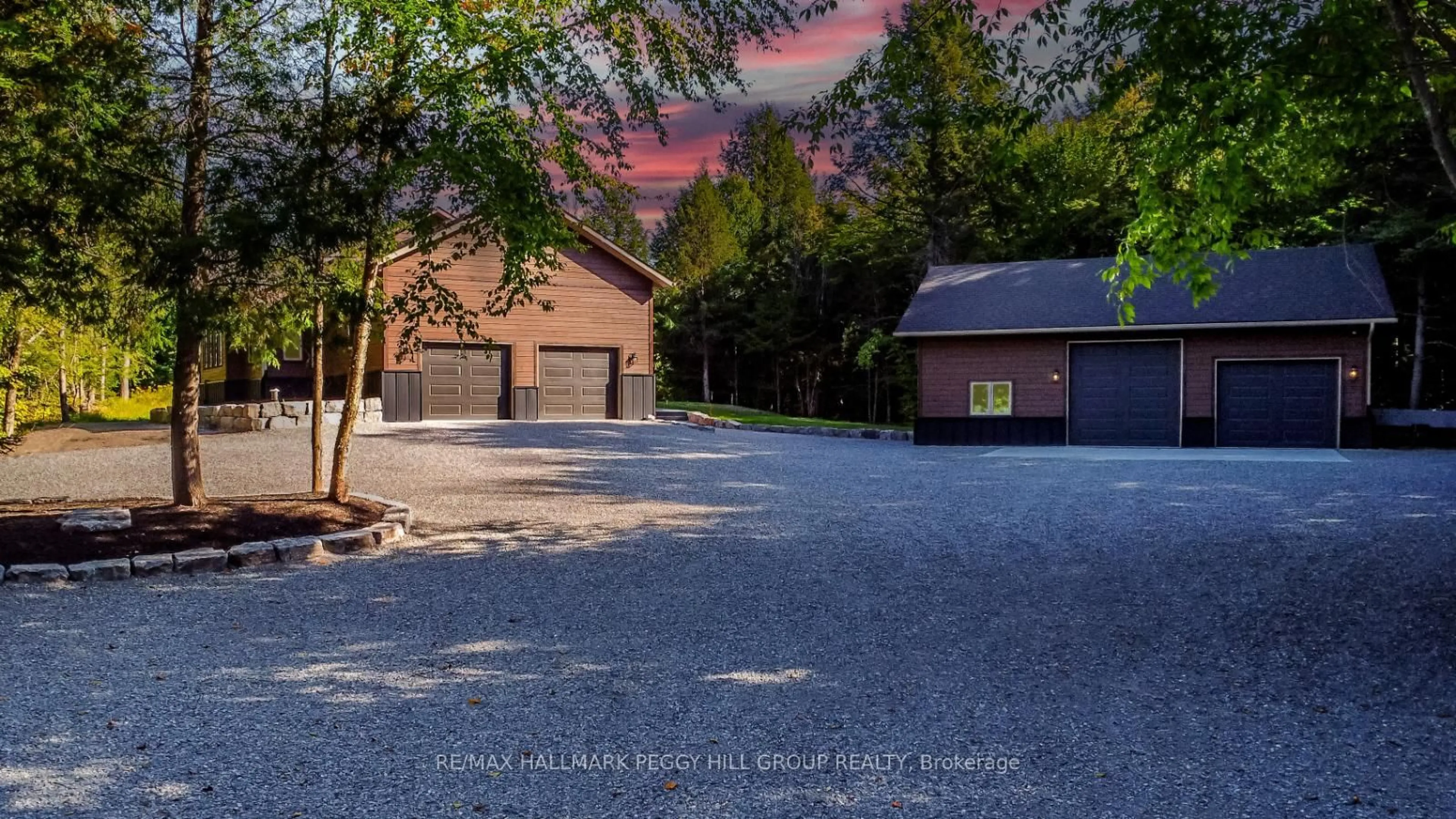 A pic from outside/outdoor area/front of a property/back of a property/a pic from drone, street for 4571 Aspdin Rd, Muskoka Lakes Ontario P0B 1M0