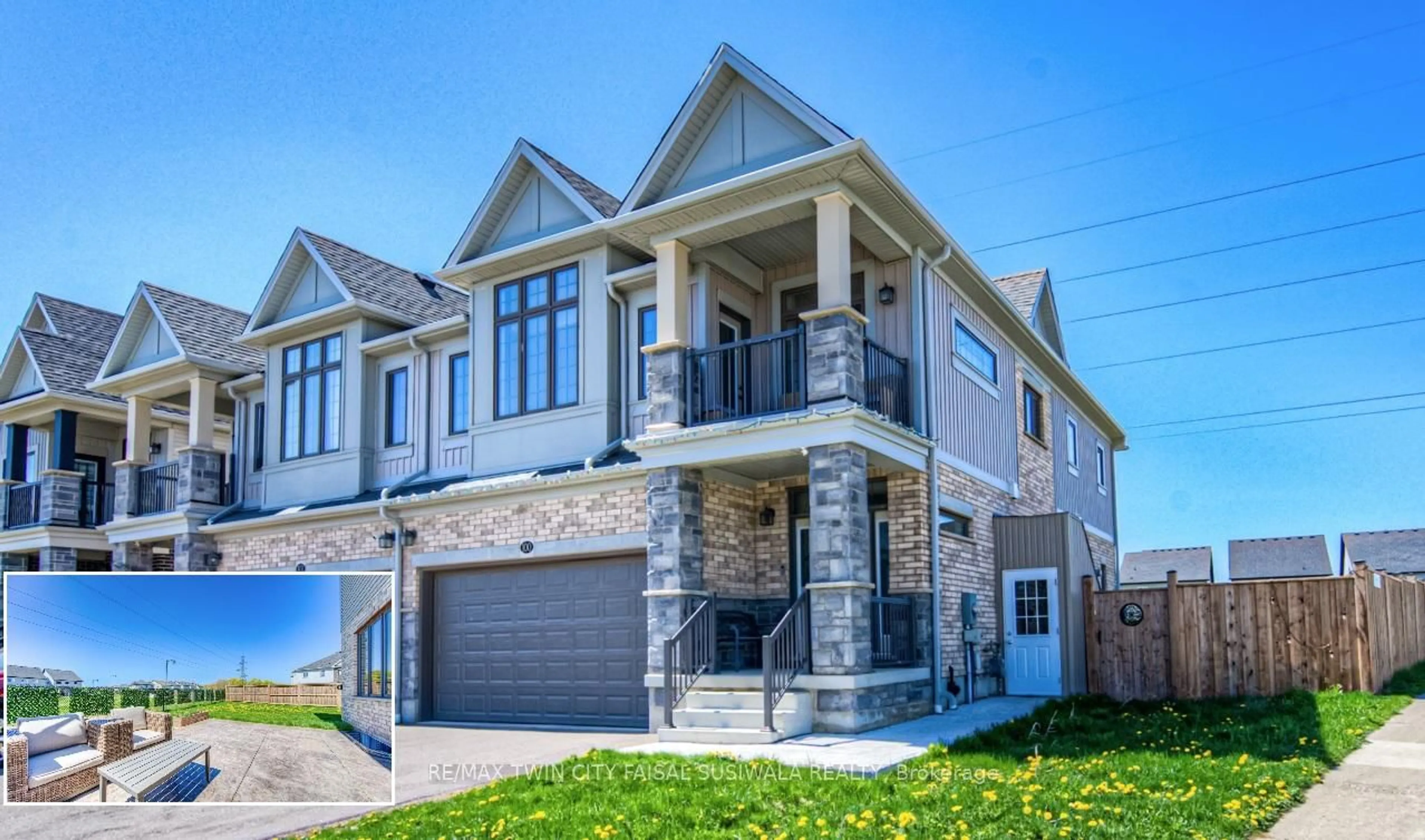 Home with brick exterior material, street for 100 Foamflower Pl, Waterloo Ontario N2V 0G9