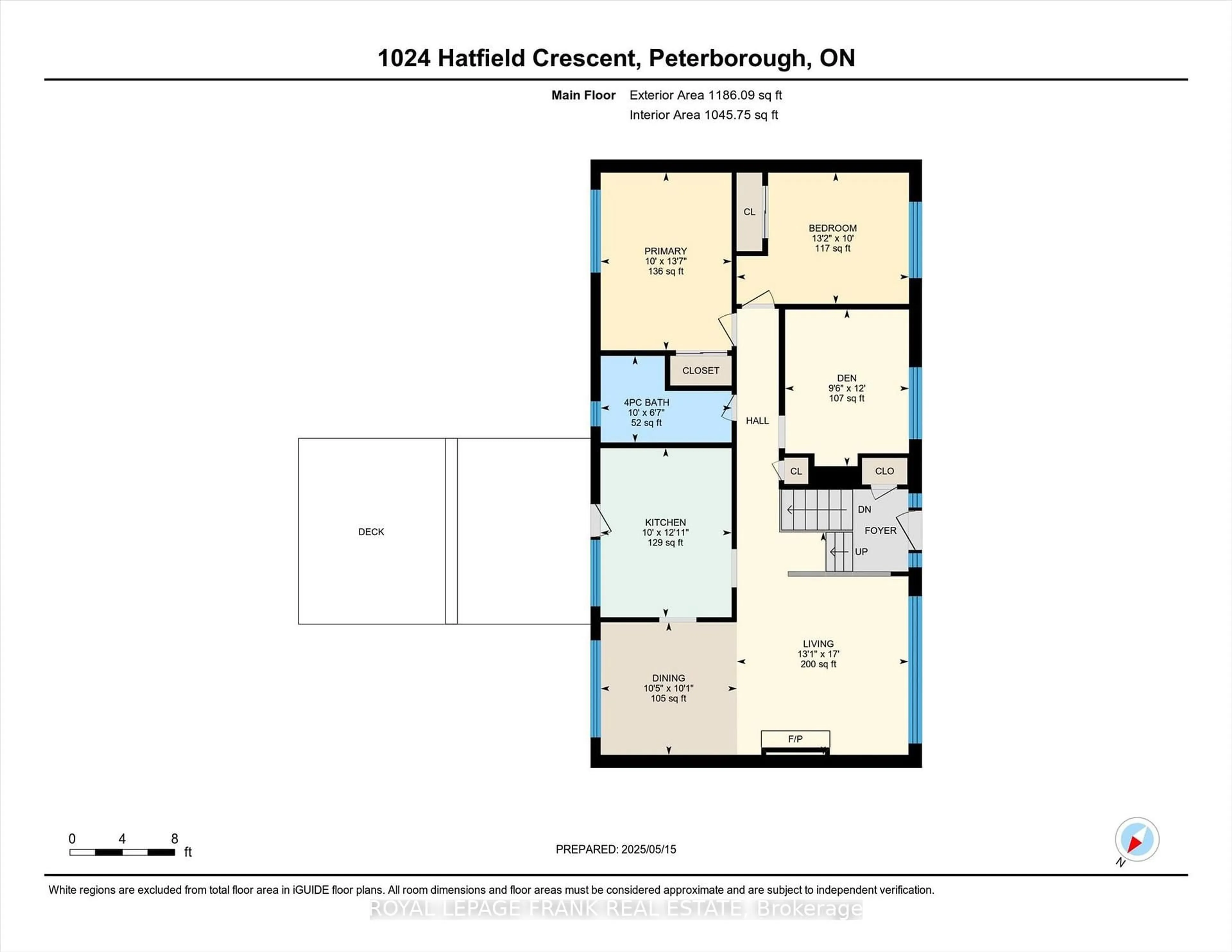 Floor plan for 1024 Hatfield Cres, Peterborough North Ontario K9H 6L8