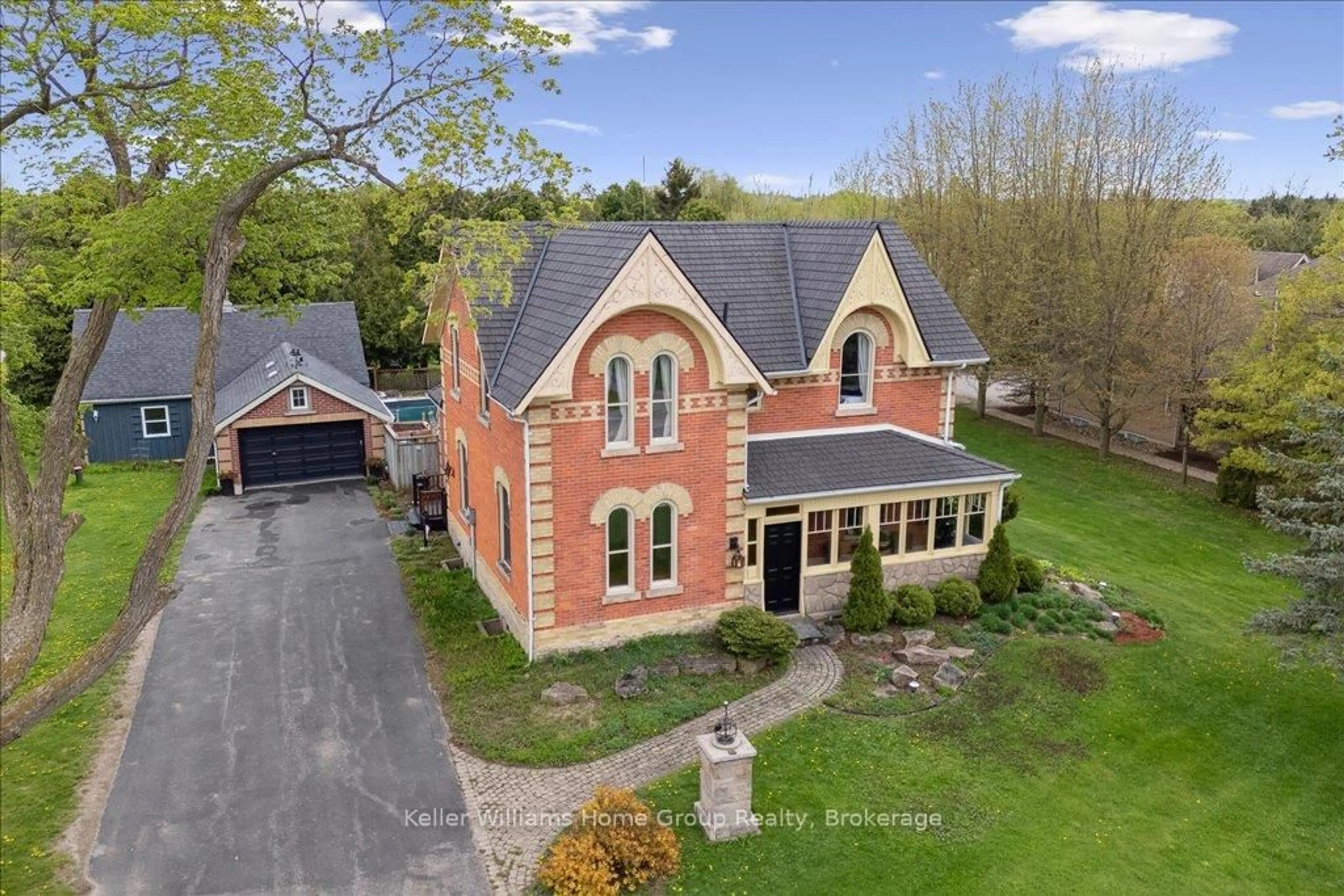 A pic from outside/outdoor area/front of a property/back of a property/a pic from drone, street for 8077 Wellington Road 19 N/A, Centre Wellington Ontario N1M 2W4