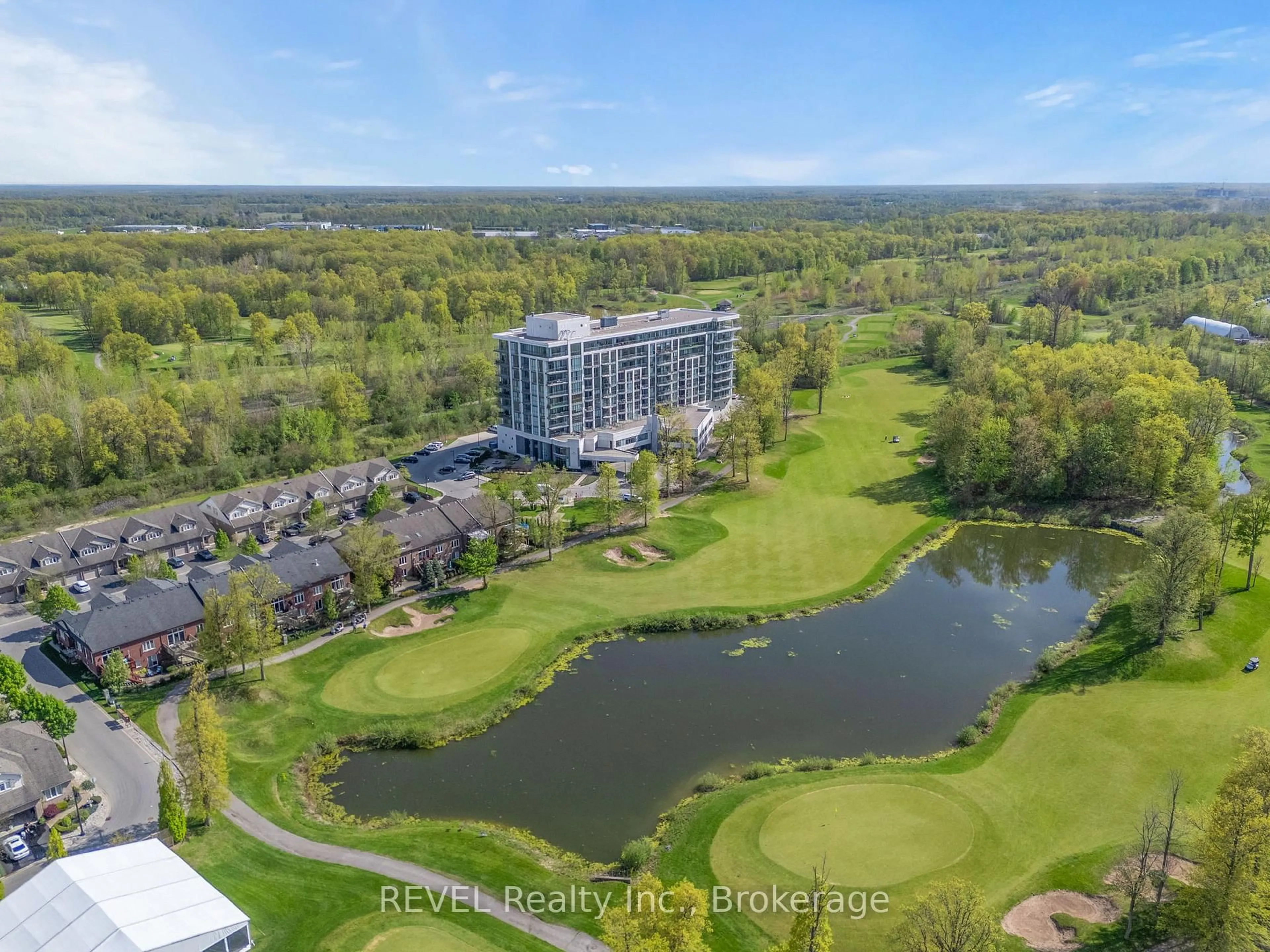 A pic from outside/outdoor area/front of a property/back of a property/a pic from drone, water/lake/river/ocean view for 7711 Green Ave #704, Niagara Falls Ontario L2H 1R1
