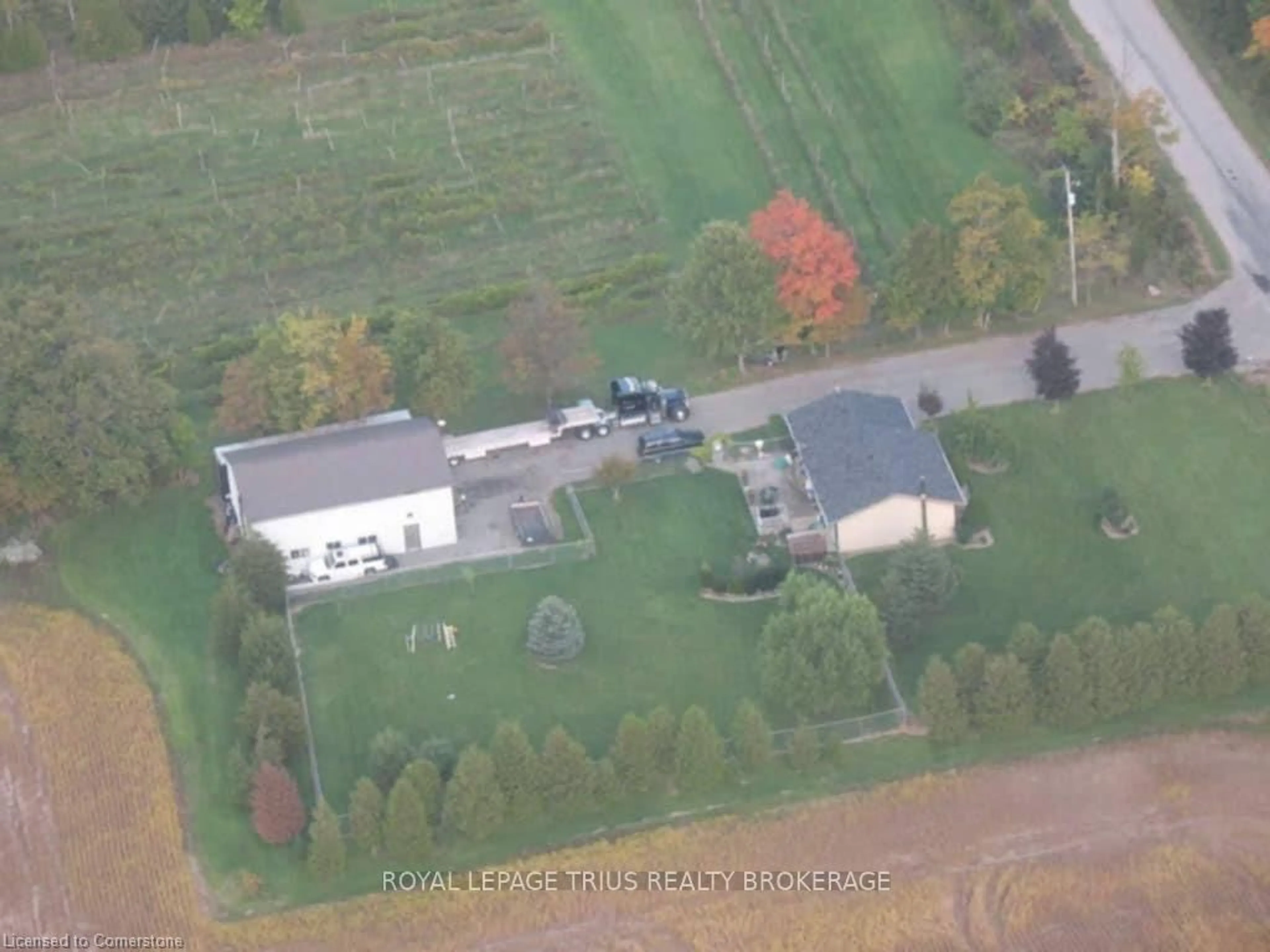 A pic from outside/outdoor area/front of a property/back of a property/a pic from drone, street for 1769 Conc 5 Rd, Norfolk Ontario N0E 1Y0